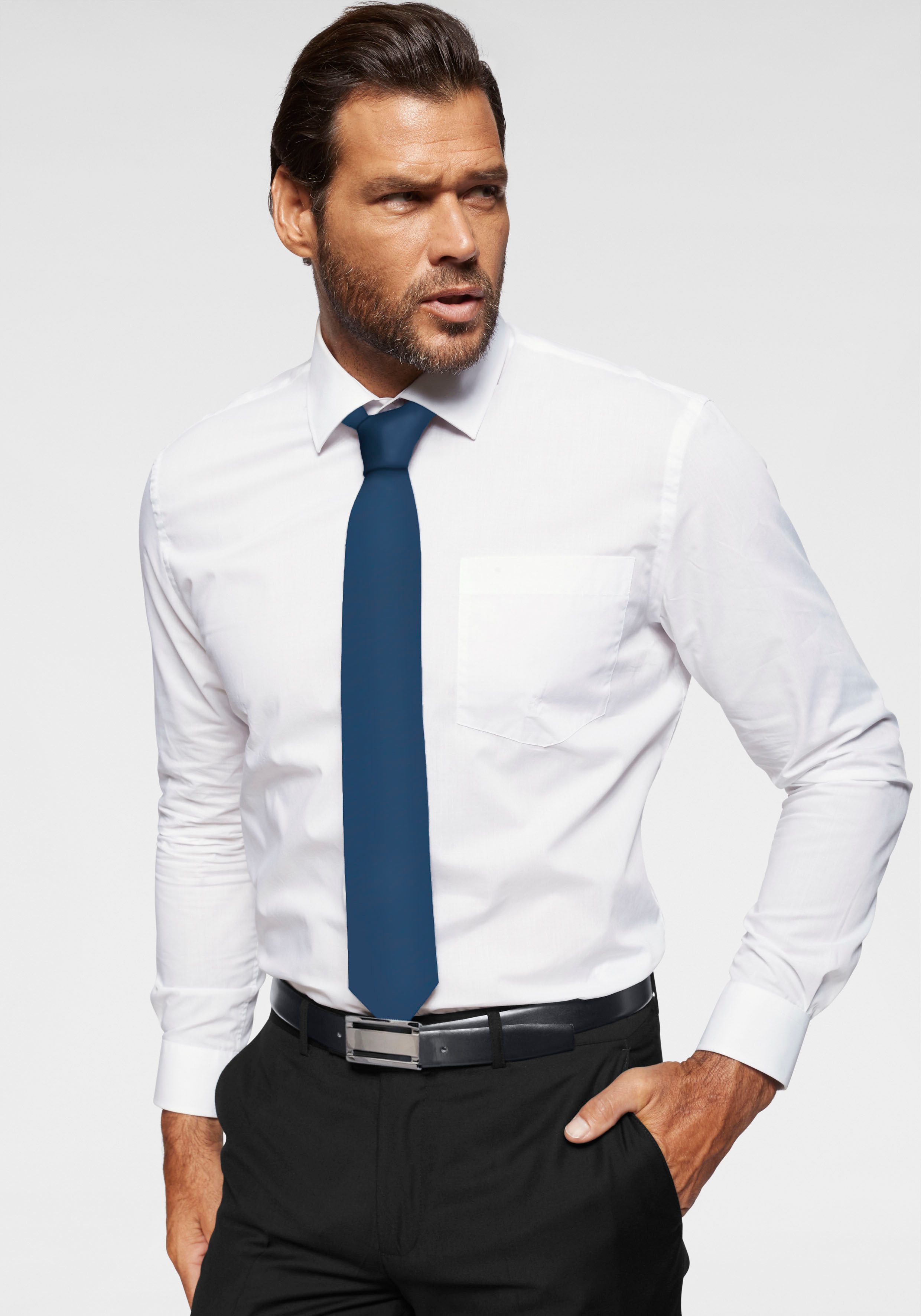 Man's World Ledergürtel mit eleganter Koppelschließe günstig online kaufen