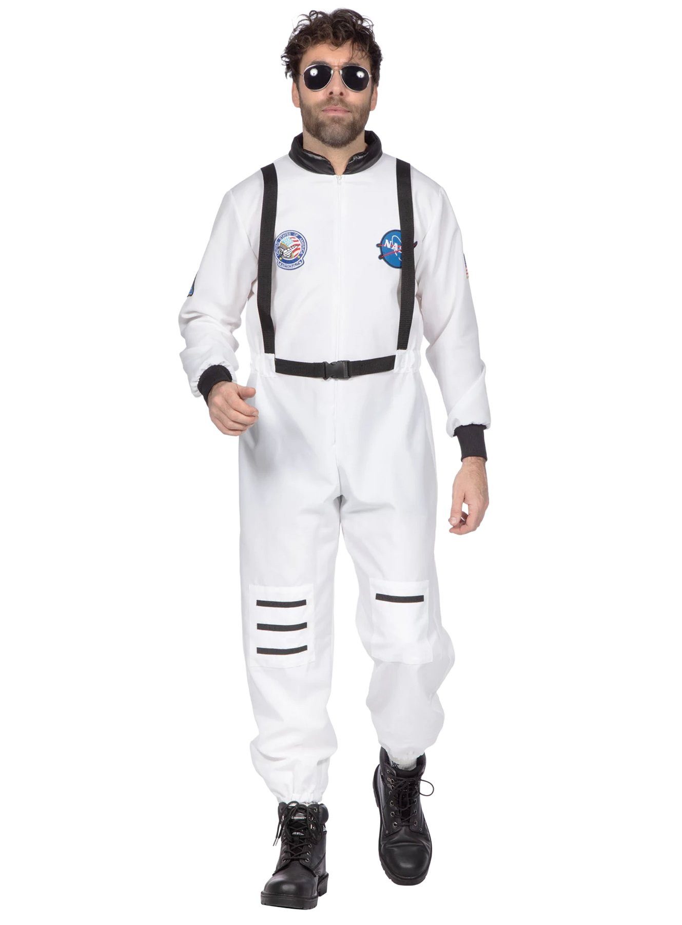 Metamorph Kostüm NASA Astronaut Overall - Fasching Karnevalskostüm, Raumfahrer Kostüm für große Shuttle-Piloten