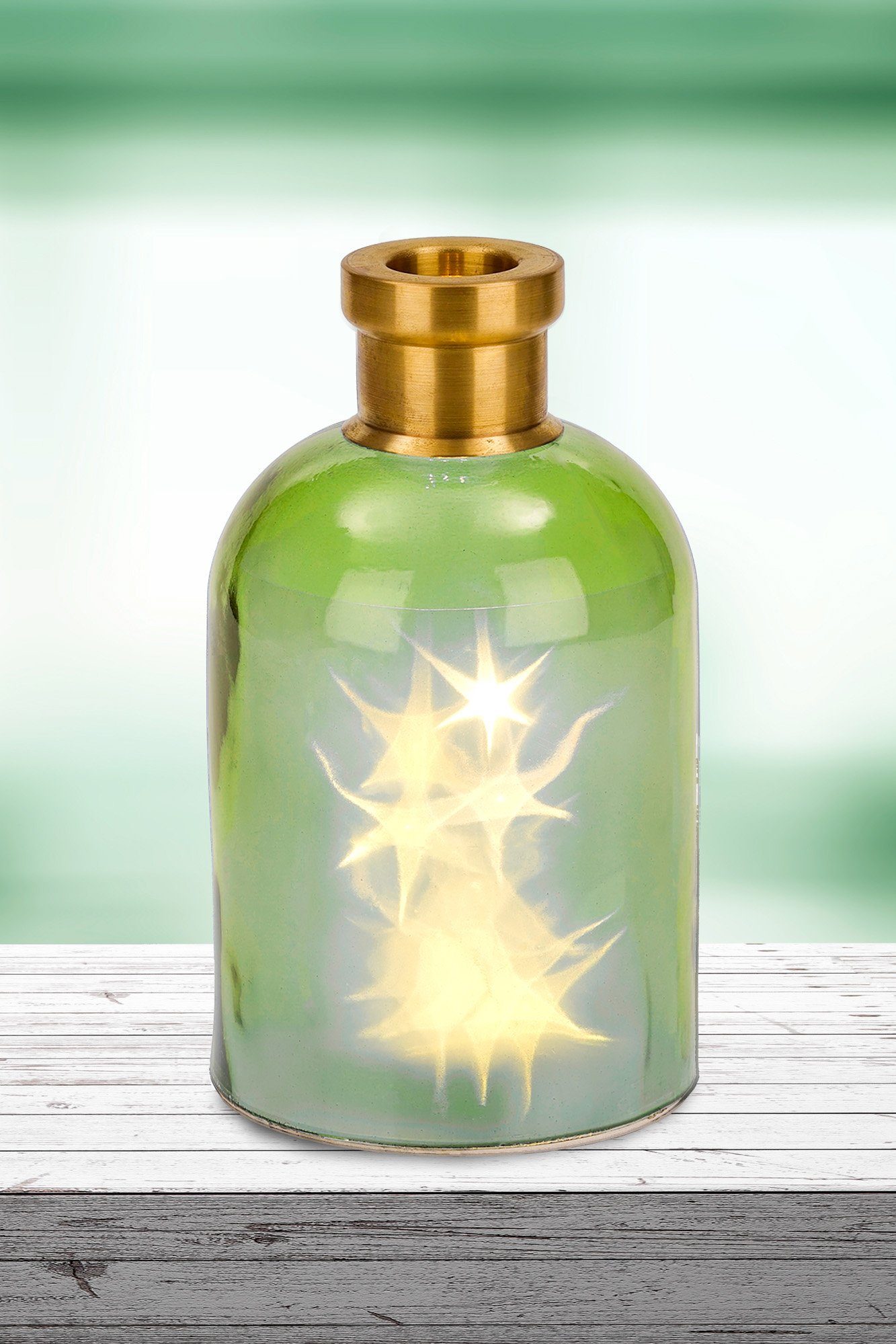 BRUBAKER LED Dekolicht Lichterflasche "Magie" mit 10 LED Sternen, LED Licht günstig online kaufen