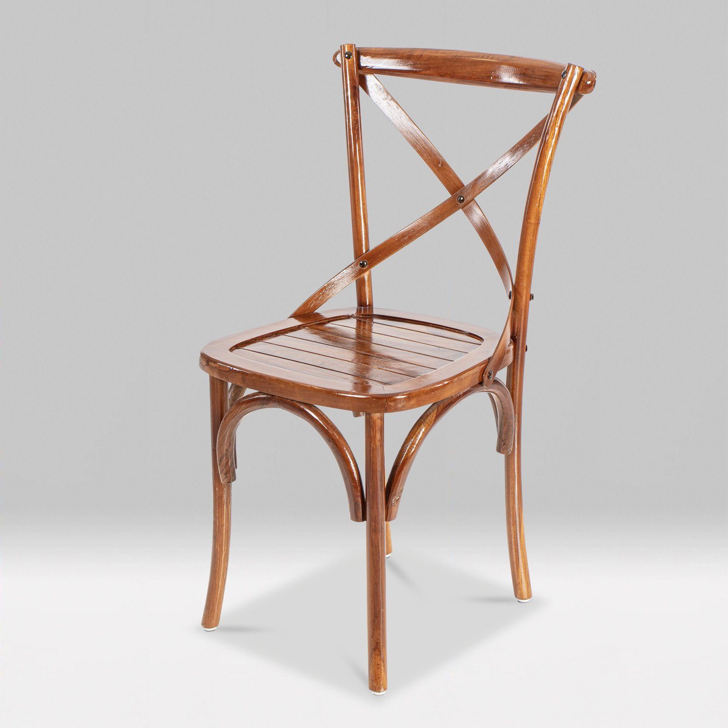 (1 Teakholz Holz Esszimmerstuhl Stuhl Küchenstuhl - St) aus NOSTALGIE Stuhl Vintage Rikmani Retro