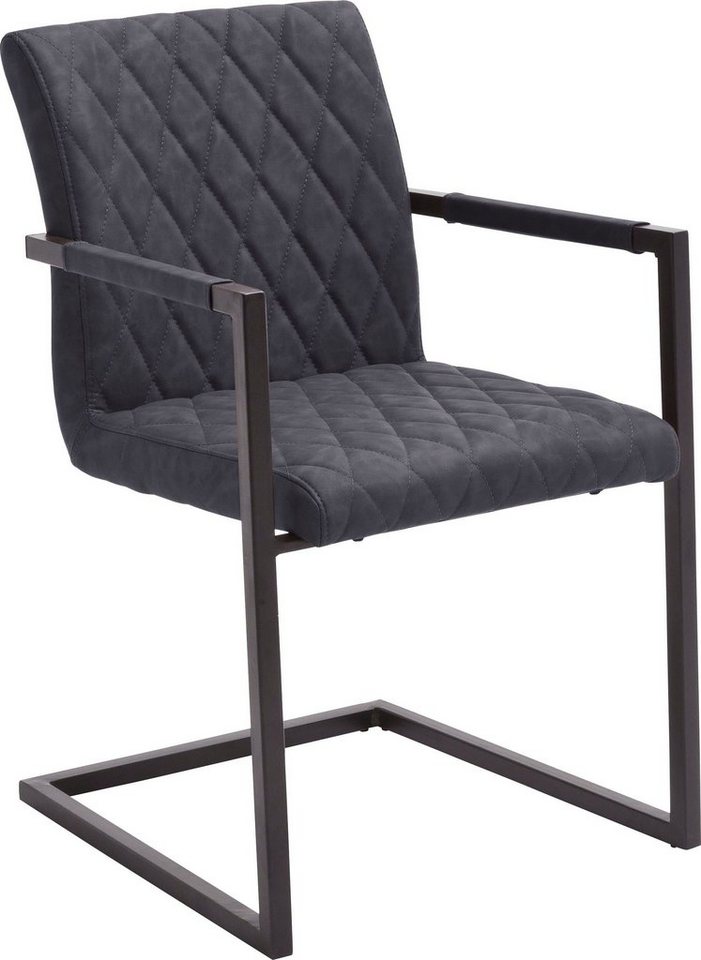 MCA furniture Freischwinger »Kian« (Set, 2 Stück), Vintage Kunstleder mit oder ohne Armlehne, Stuhl belastbar bis 120 kg-kaufen