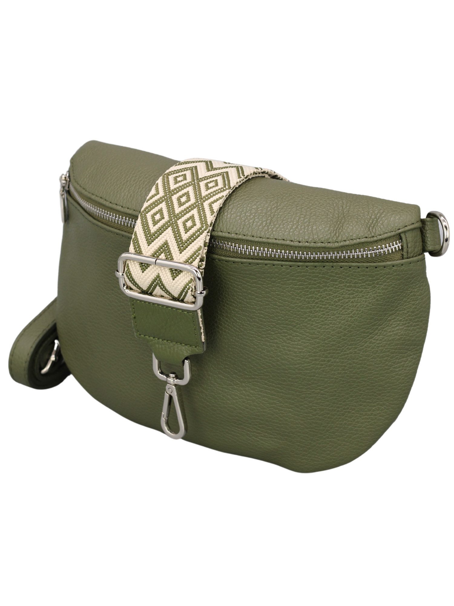 Adel Bags Schultertasche ADA Bauchtasche Damen Leder, mit breiten Gemustert günstig online kaufen