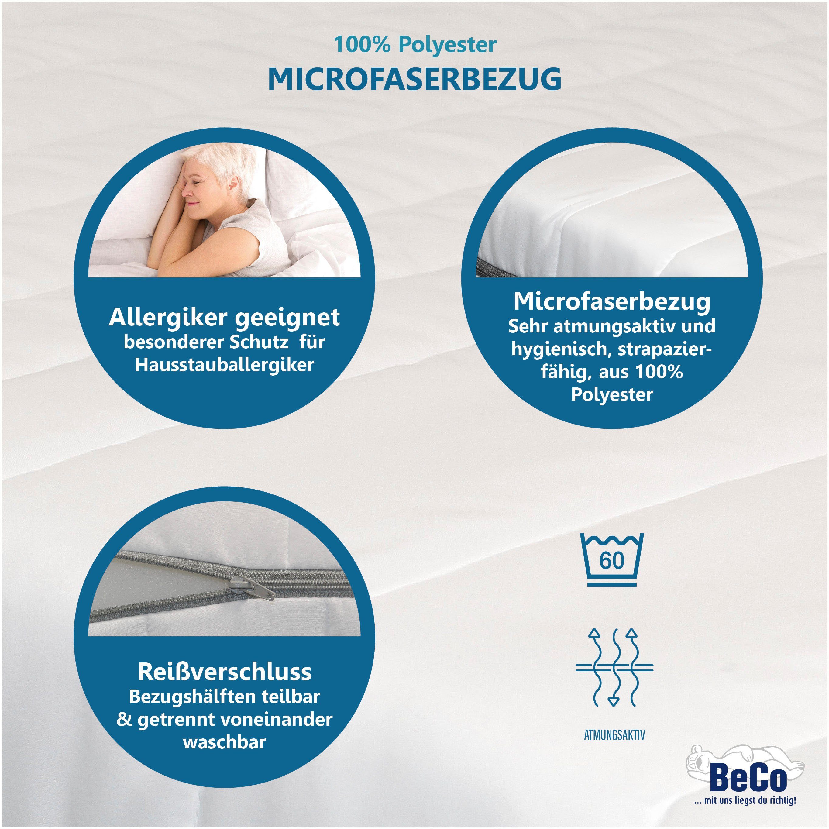 Komfortschaummatratze 2 für 1, Beco, 21 cm hoch, (2x Komfortschaum-Matratze), inkl. 1 Gratis-Matratze, mit zwei unterschiedliche festen Liegeseiten