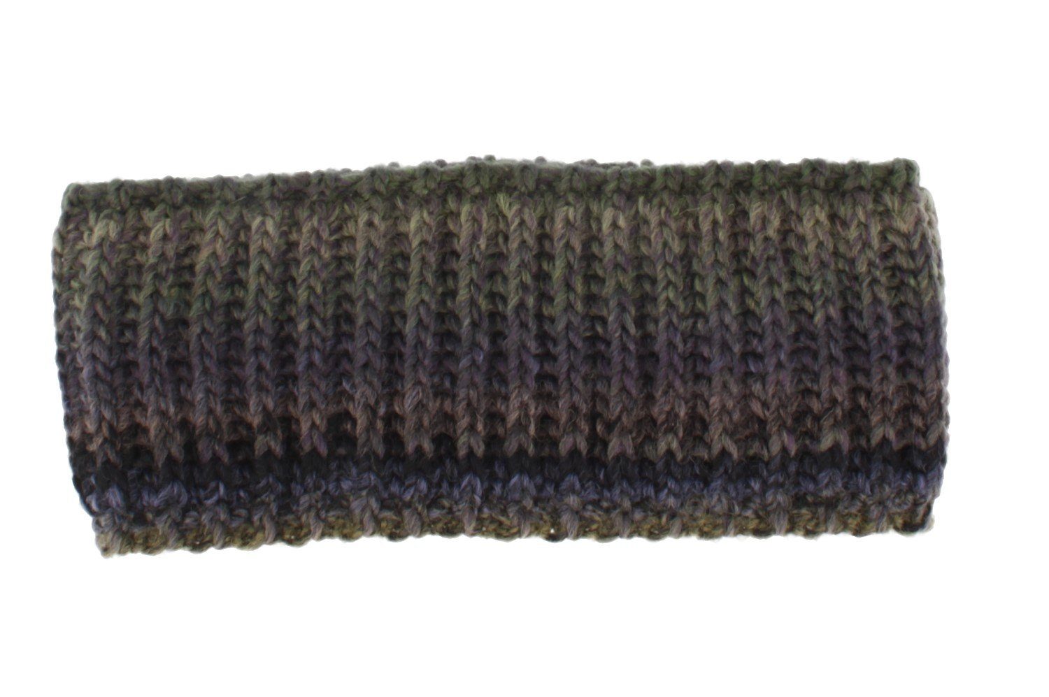 Farbverlauf Stirnband Fleece Breiter Unisex olive mit Stirnband