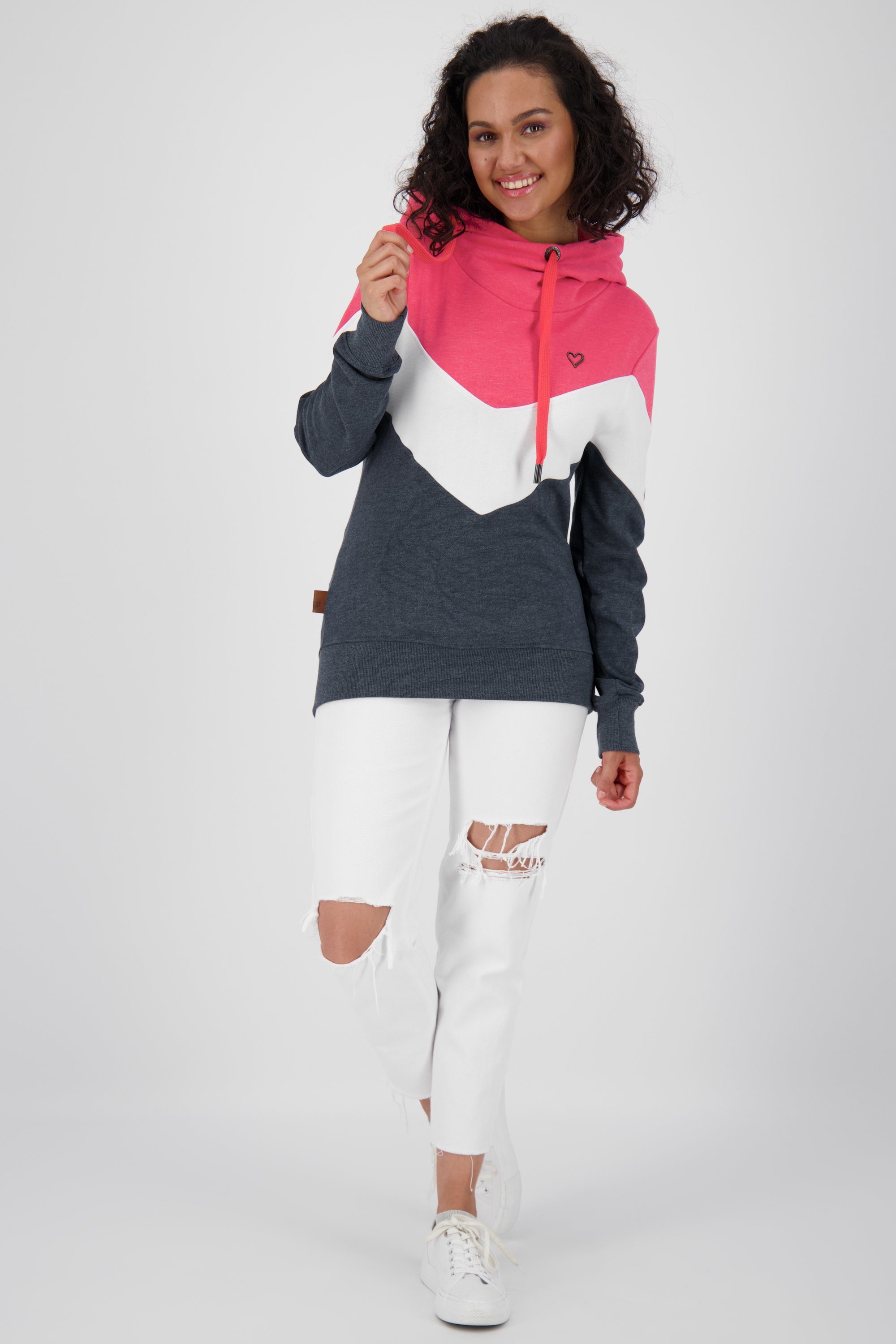 Kickin Damen Sweatshirt StellaAK Alife Kapuzensweatshirt & Sweatshirt fuchsia