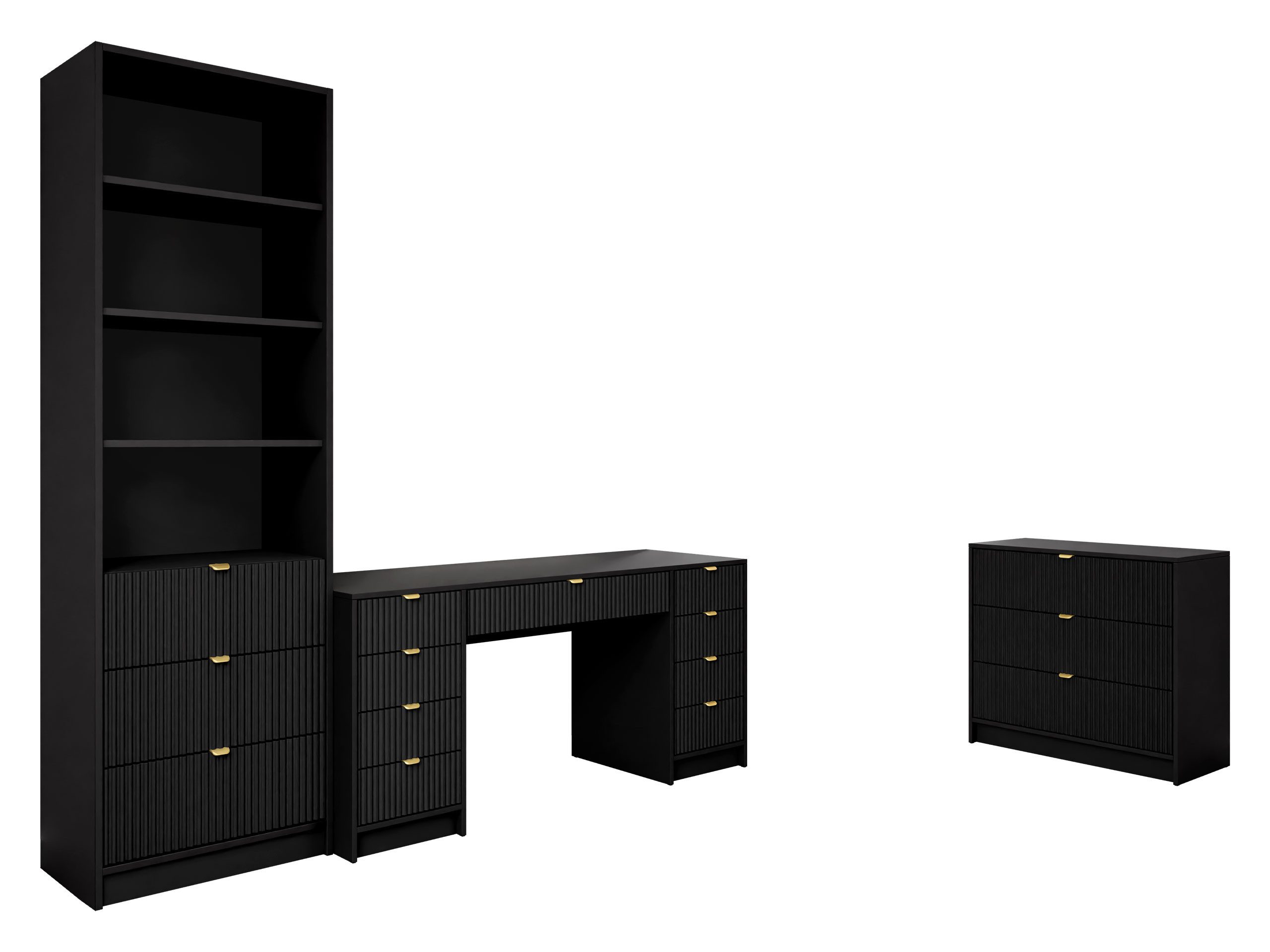 MIRJAN24 Wohnzimmer-Set Tireno VI, (3er-Set, Kommode, günstig online kaufen