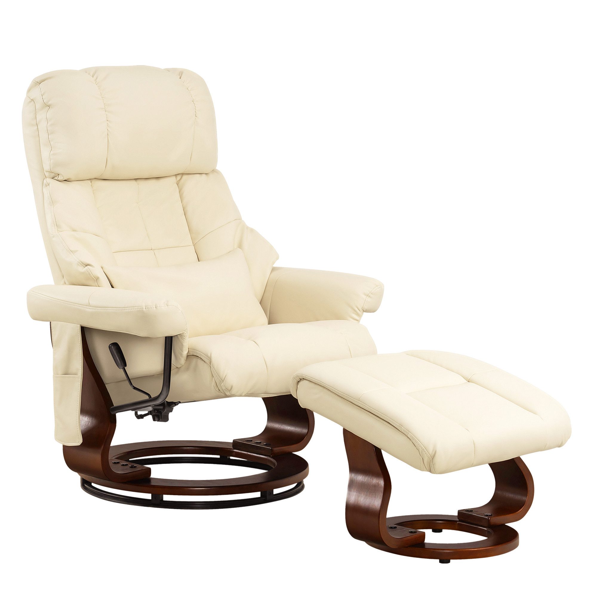 MCombo Relaxsessel MCombo Massagesessel mit Hocker 9068, 360°drehbarer Rela günstig online kaufen