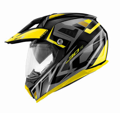 Kappa Motocrosshelm Kappa KV30 Grayer glossy black titan yellow