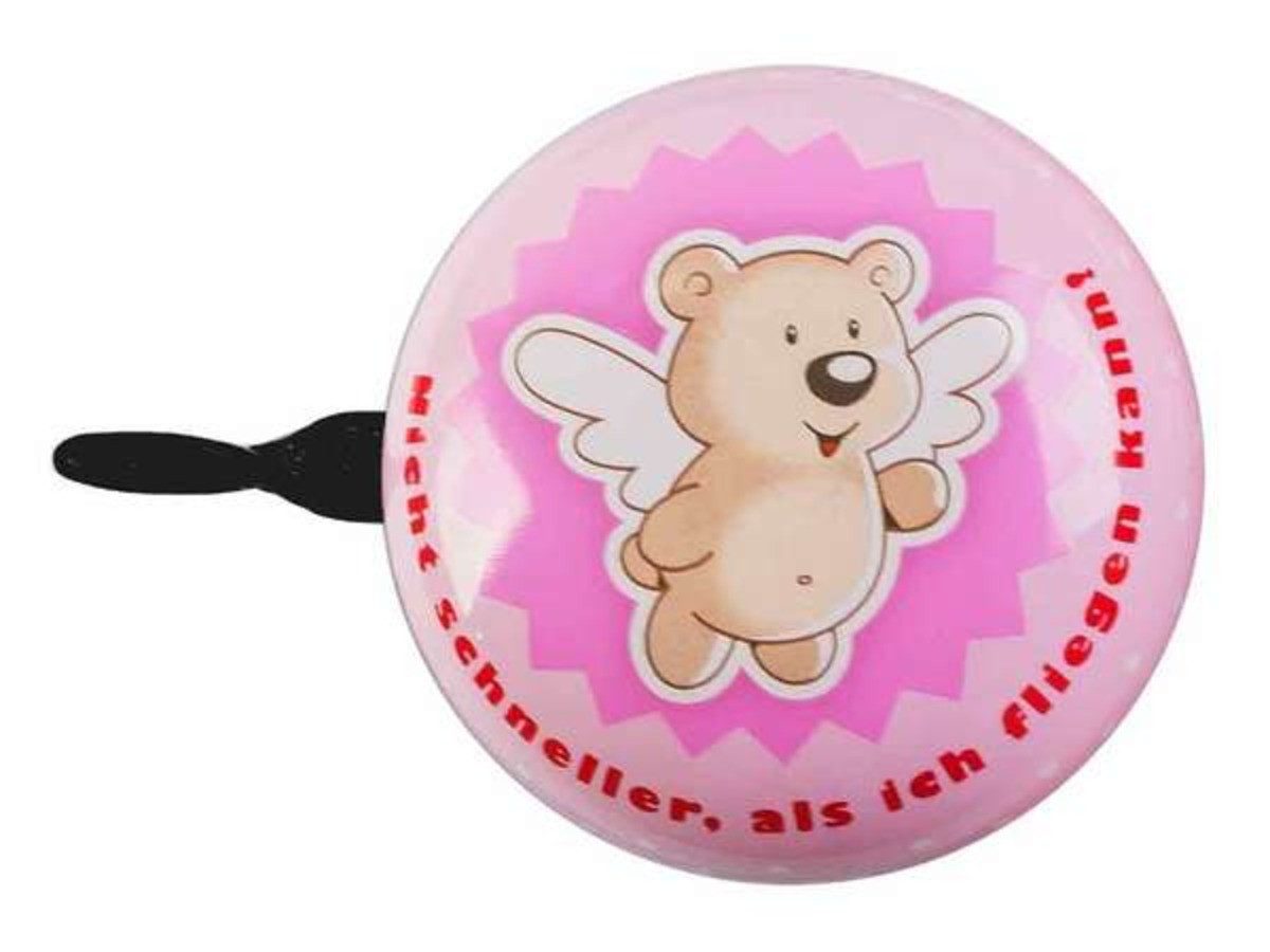bb Klostermann Fahrradklingel beBell Mini Ding Dong "Engel rosa", Ø 60 mm