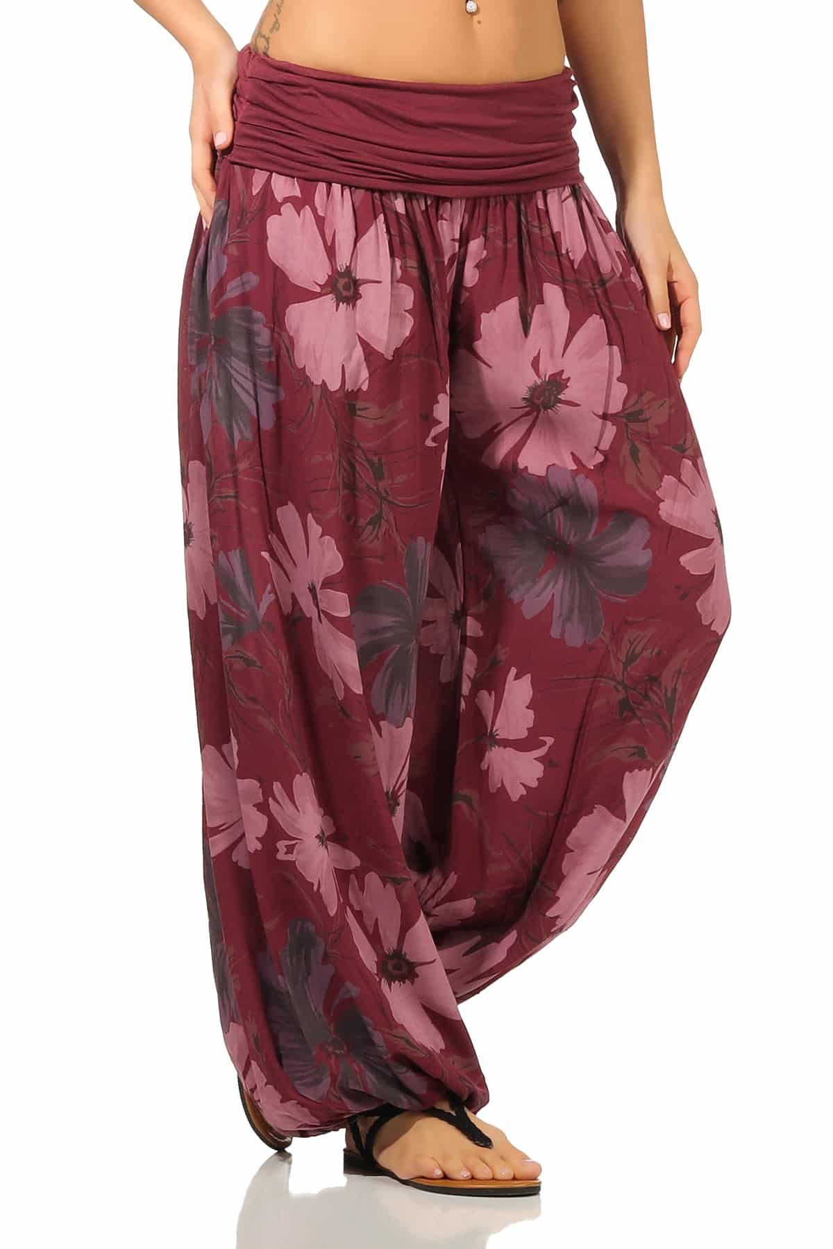 OriginalYou Haremshose Sommerhose luftig & leichte Pumphose für Damen mit elastischem Bund, sommerliches Design