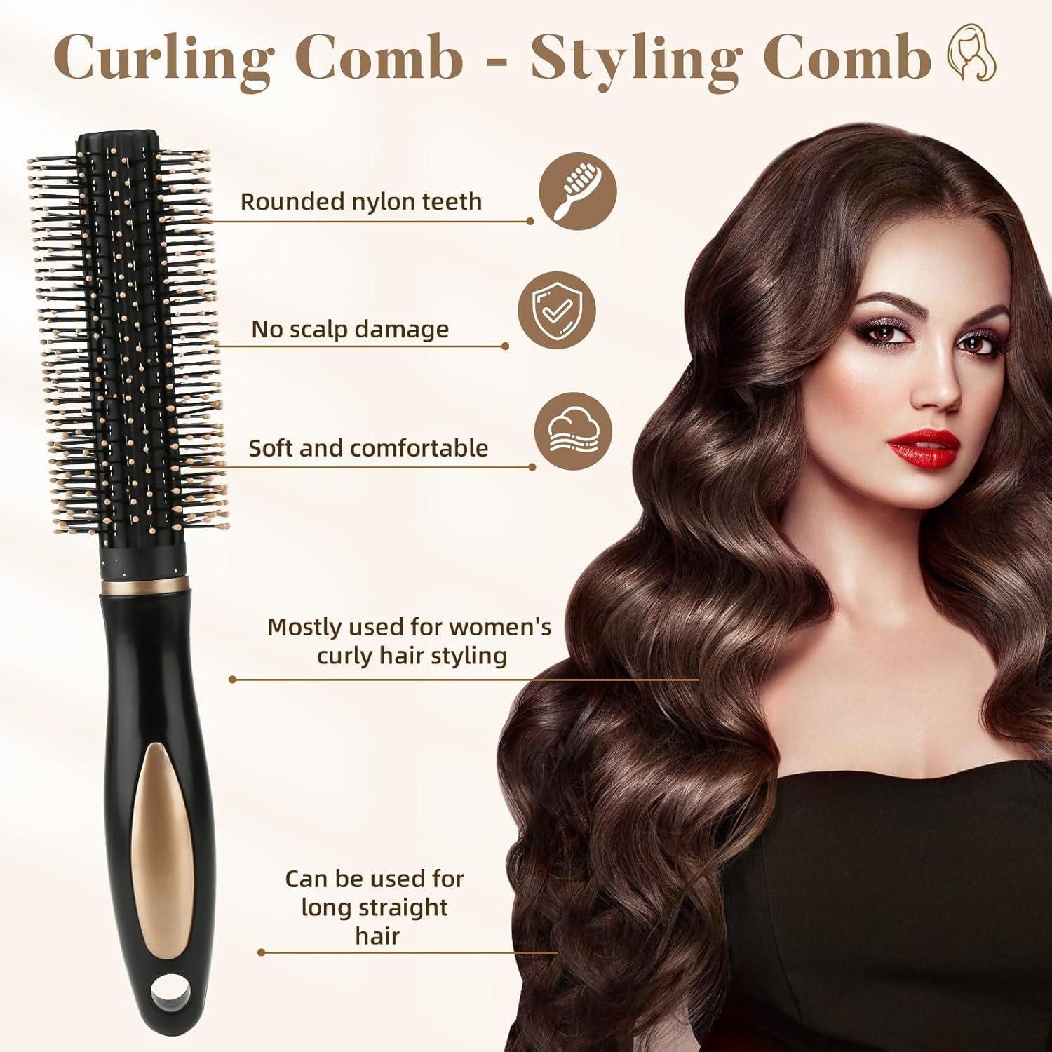 LuxusKollektion Haarbürsten-Set Haarbürste Set Antistatisch Massage Männer Hairbrushes