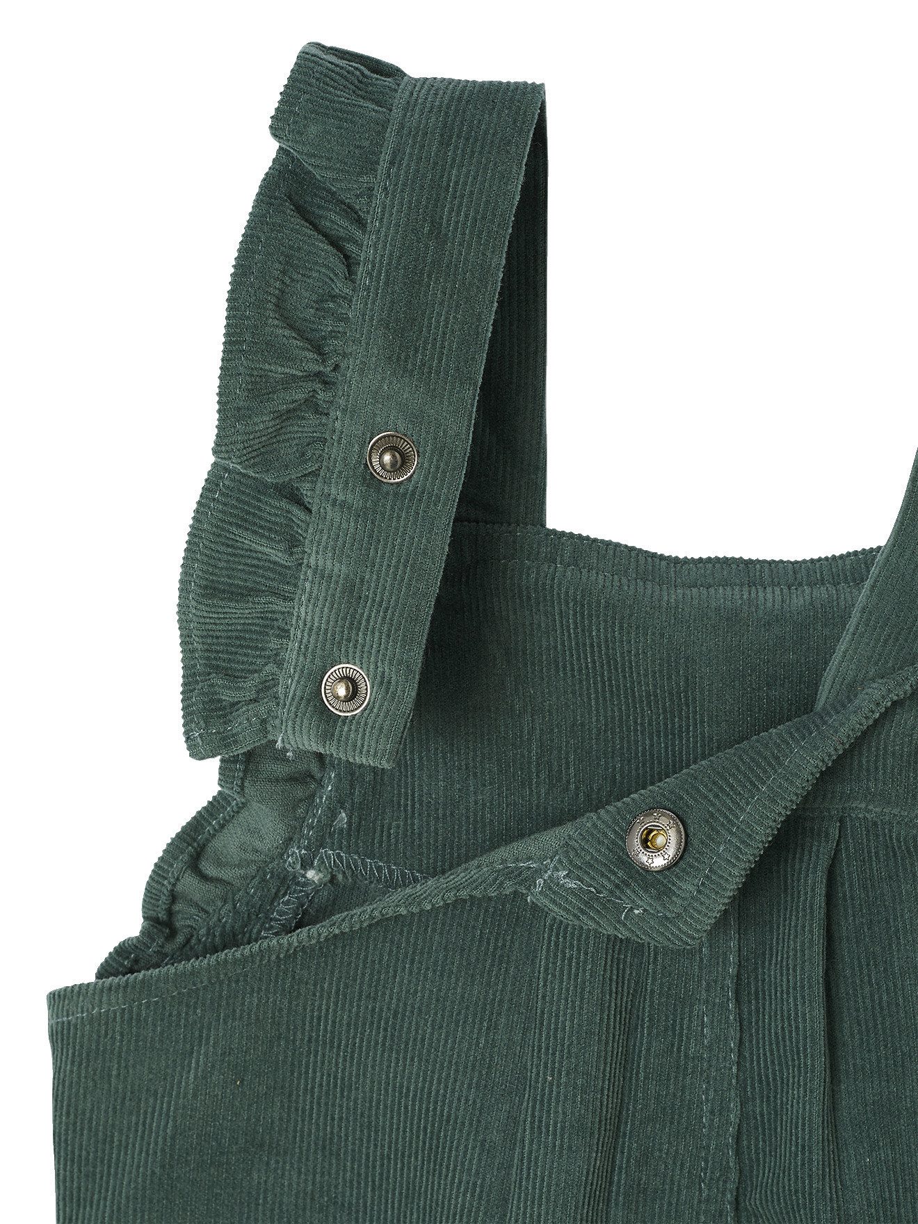 vertbaudet Jumpsuit Mädchen Baby Cord-Latzhose mit Volants