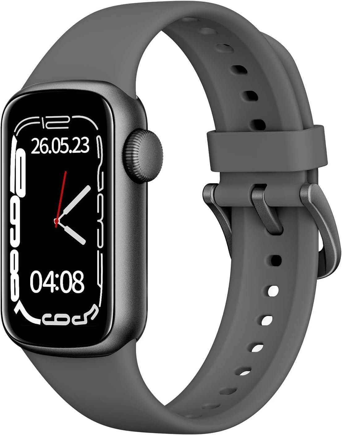 ASWEE Fur Damen Herren Mit Fitness Tracker 137+ Sportmodi Smartwatch (1.47 Zoll, Android / iOS), mit Herzfrequenz SpO2 Schlafmonitor Schrittzähler, IP68 Wasserdicht