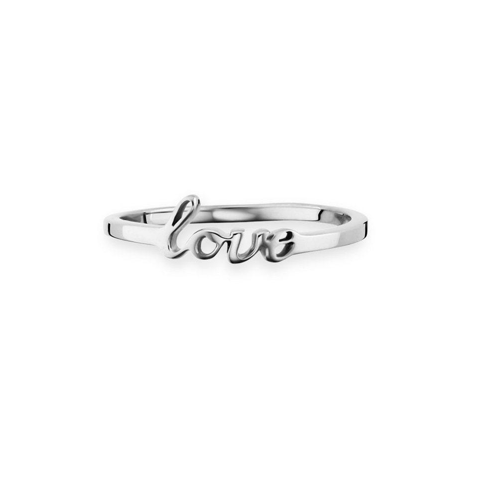 CAÏ Fingerring 925/- Sterling Silber rhodiniert Love, Verspieltes und  modernes Design