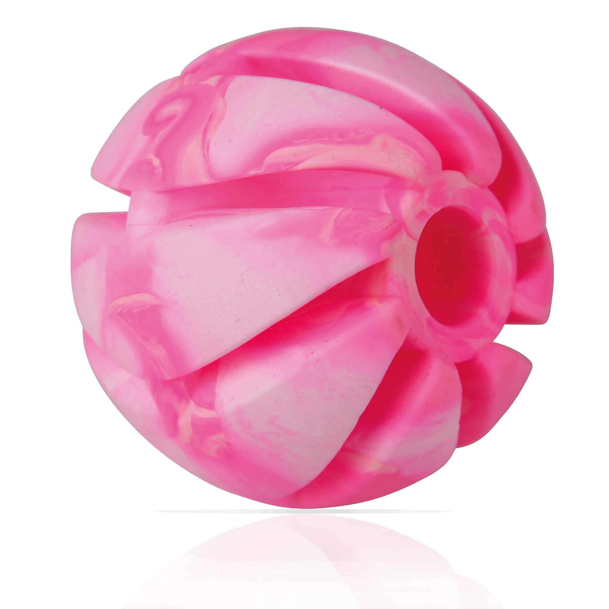 Bestlivings Tierball Spiralball, 100% TPR, (1-tlg) Hunde Spielball Ø7cm - Hundespielzeug Wurfspielzeug Pink