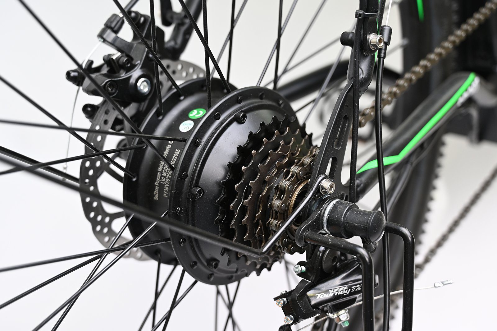 Heckmotor Kettenschaltung, E-Bike Cityrad, Elektrofahrrad Mountainbike 6 Gang, 26" Myatu