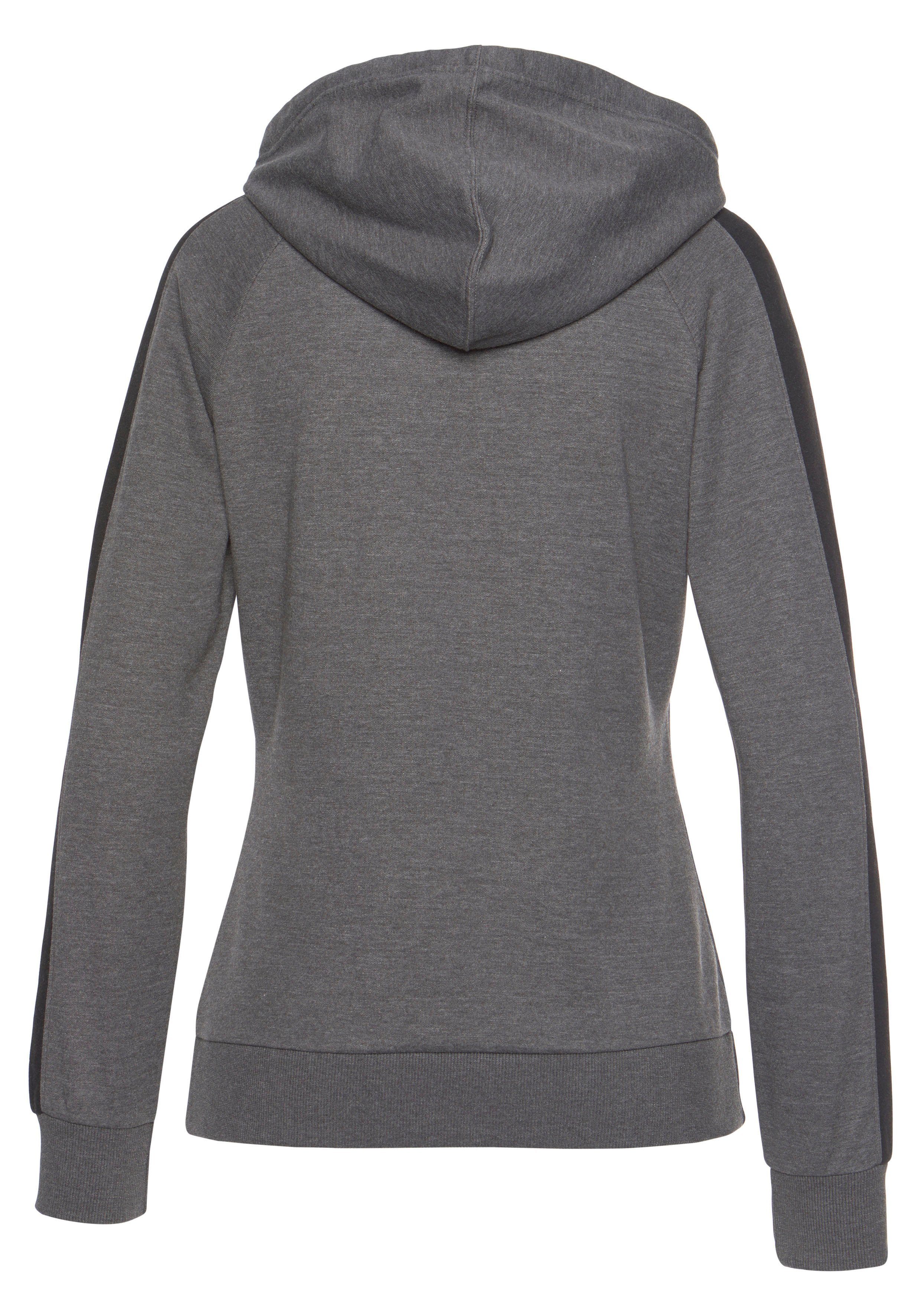 Bench. Loungewear Kapuzensweatshirt mit Seitenstreifen und Kängurutasche, Loungewear