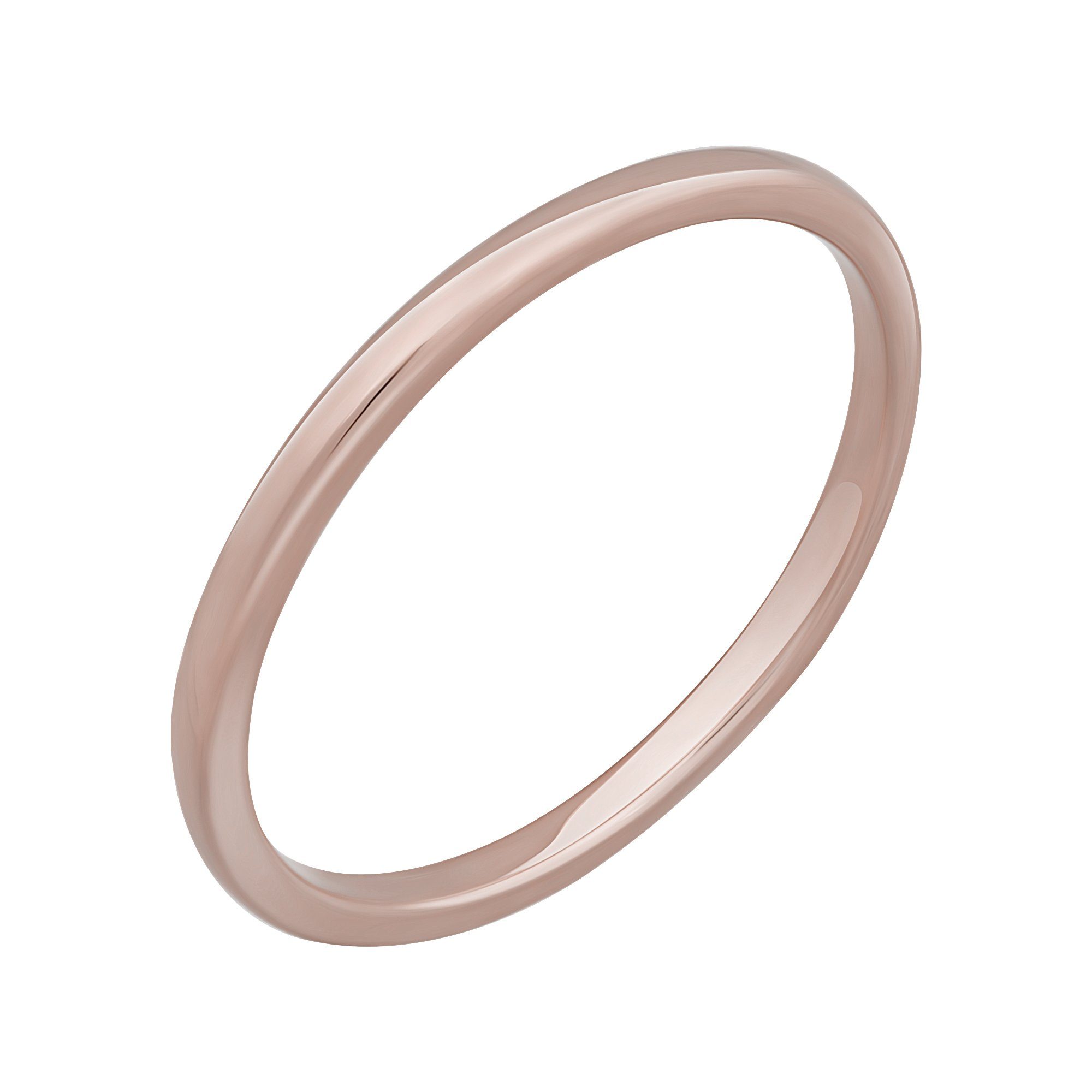 Stacking vergoldet 925 CAÏ Silber Fingerring Basic rosé