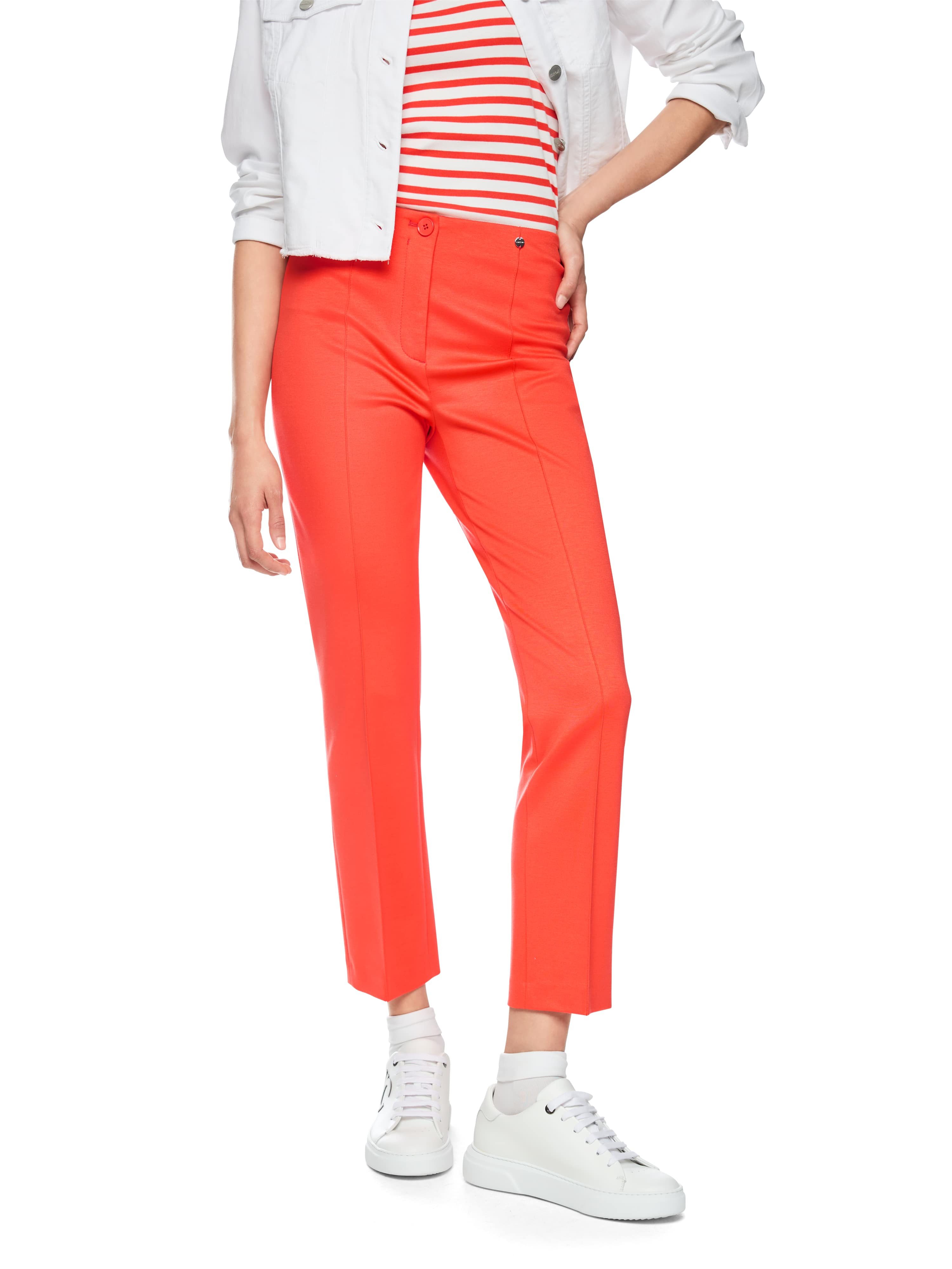 Marc Cain Stretch-Hose Leo's Oasis Premium Damenmode Schmal geschnitten - M günstig online kaufen