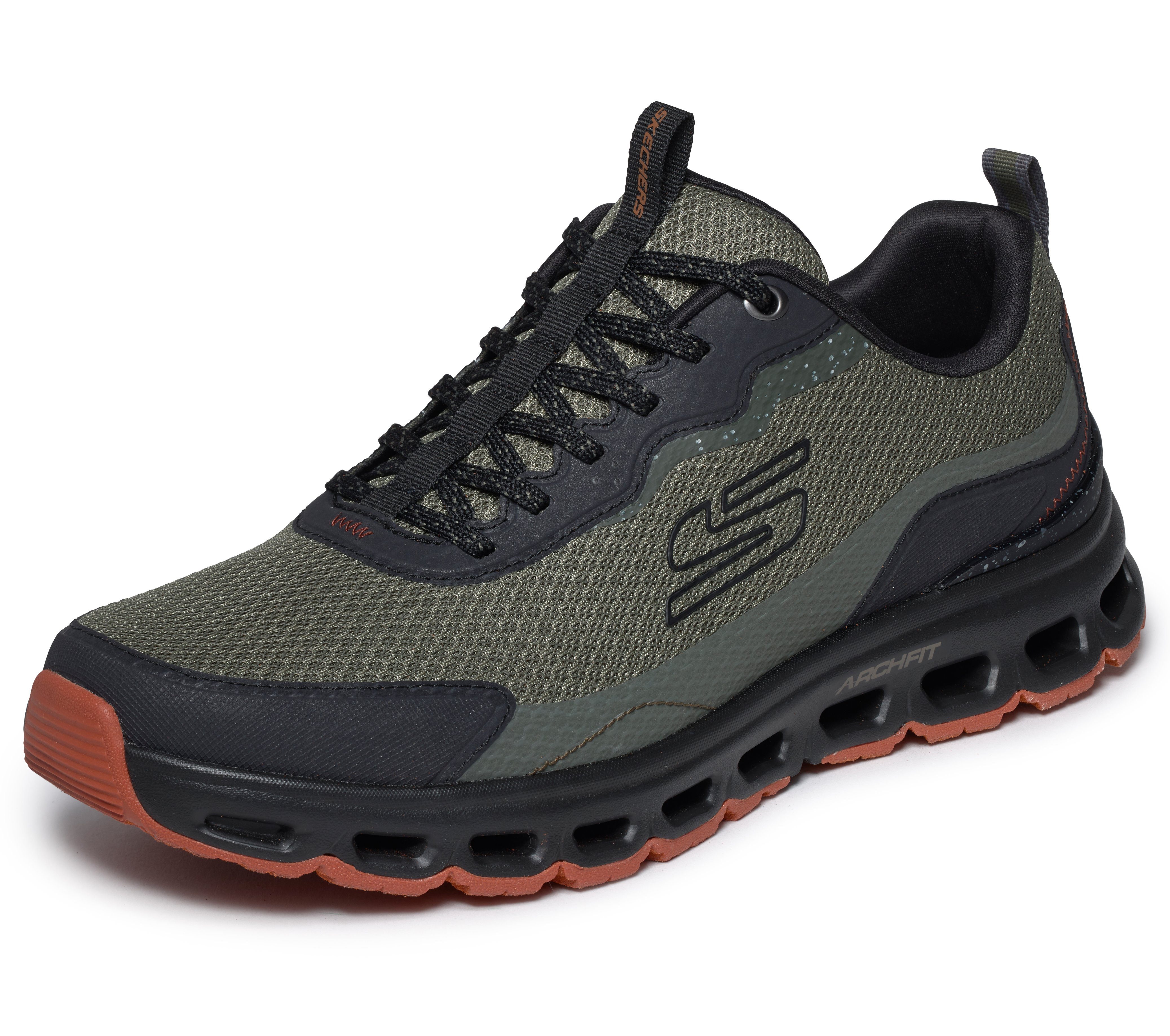 Skechers ARCH FIT GLIDE-STEP AT Sneaker Outdoorschuh, Schnürschuh, wasserabweisend, mit Memory Foam