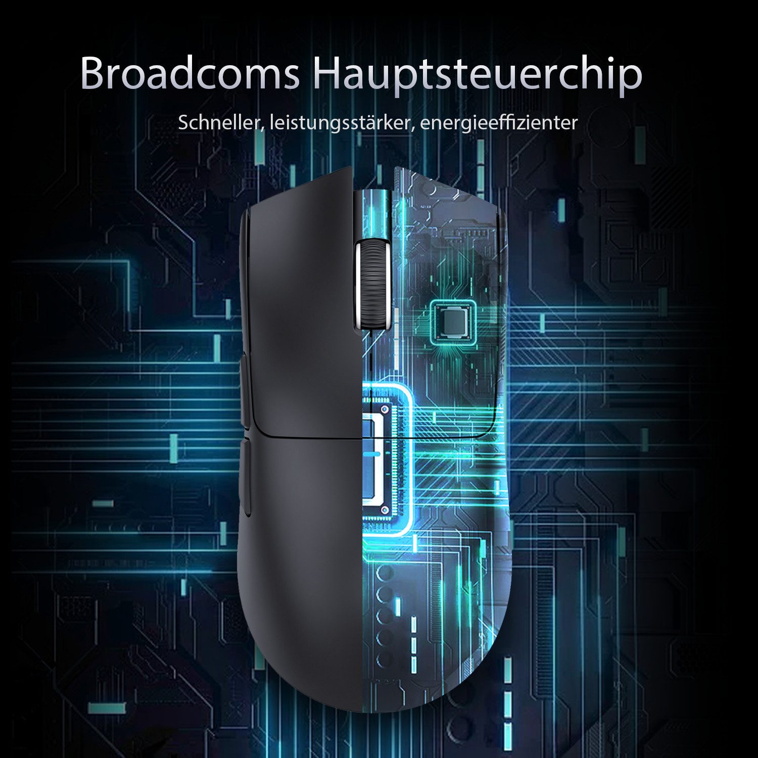 ATTACK SHARK X11 Kabellose Gaming-Maus mit Magnetischer Ladestation Gaming-Maus (Bluetooth, kabelgebunden, 2.4G, 22000 dpi) – Bild 5 von 5
