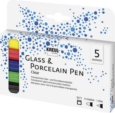 Kreul Künstlerstift Kreul Glass ColorPen 5er Set Glasmalstift