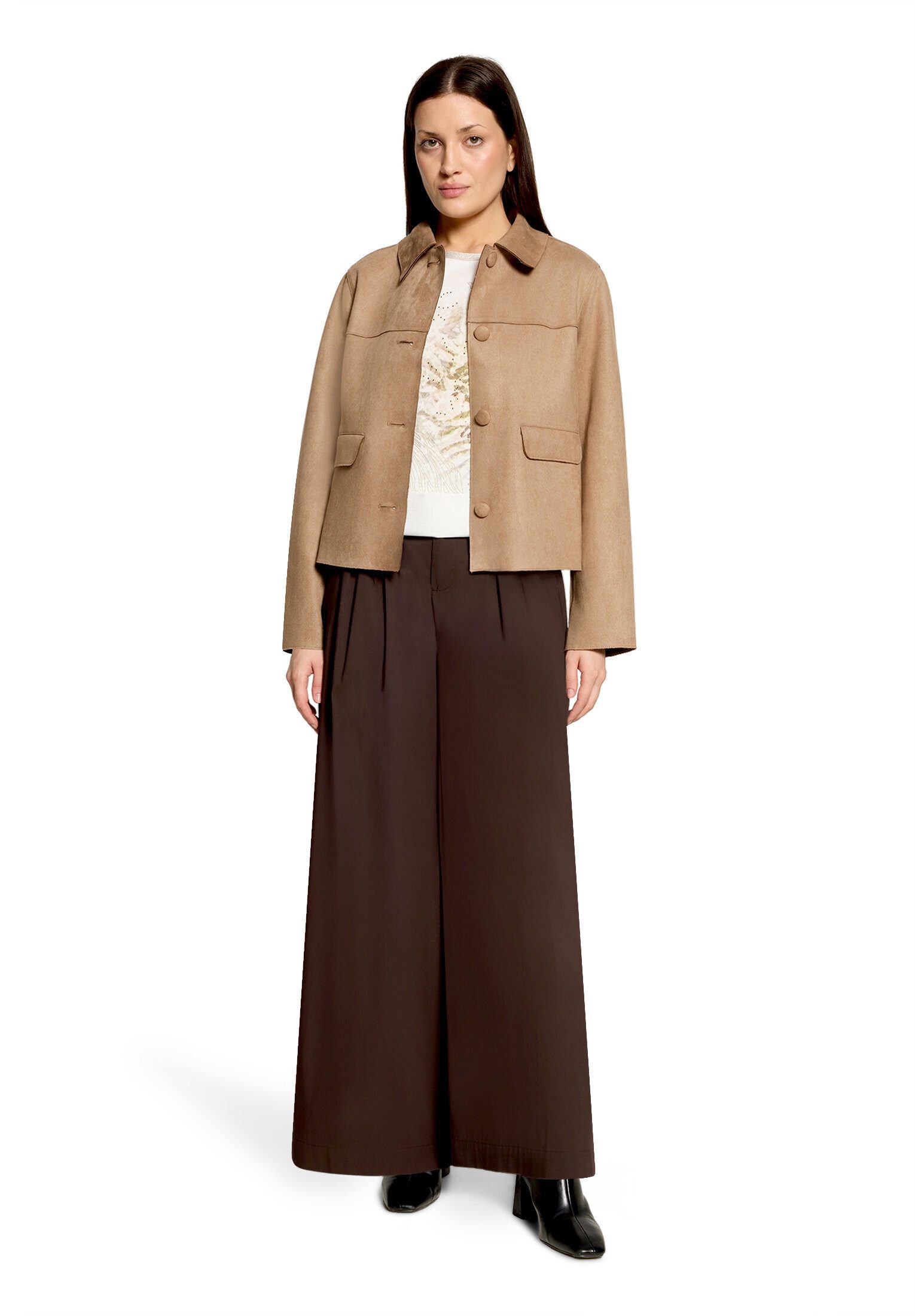 Cartoon Stoffhose Damen mit Bundfalten