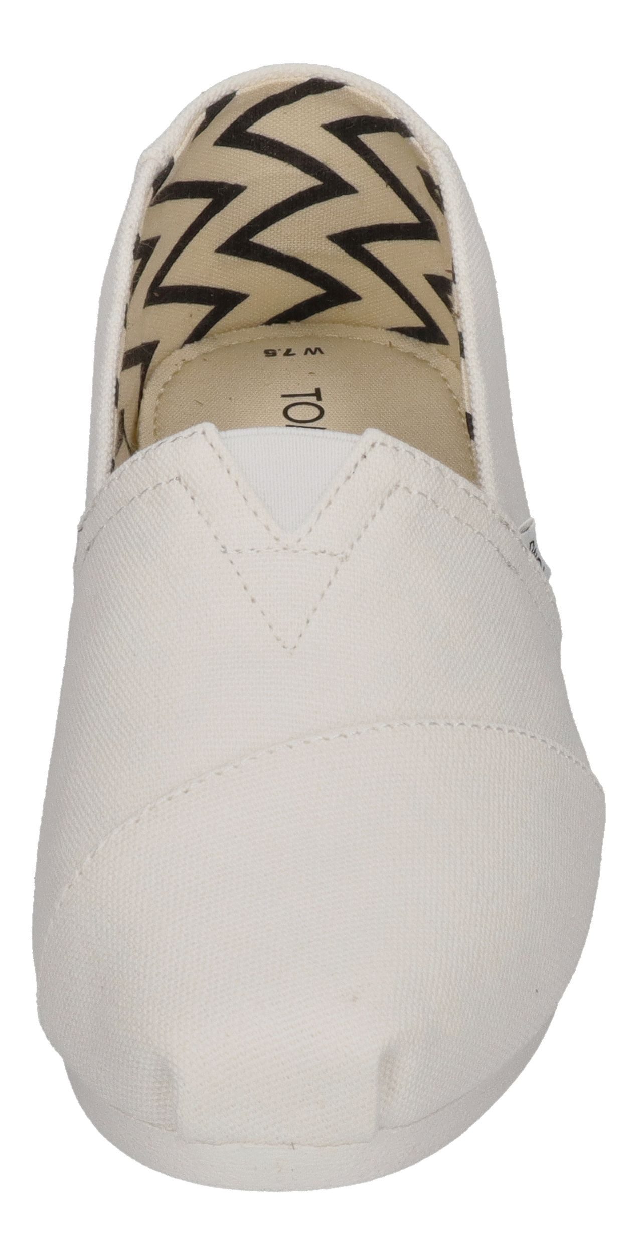 TOMS ALPARGATA Espadrille White Recycled Cotton Canvas