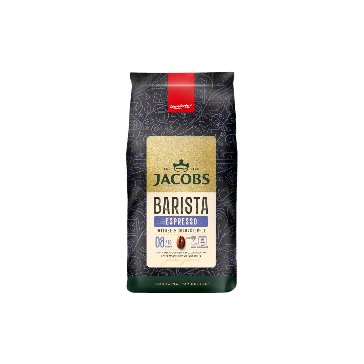 JACOBS Kaffee Kaffeebohnen JACOBS BARISTA ESPRESSO, 1 kg