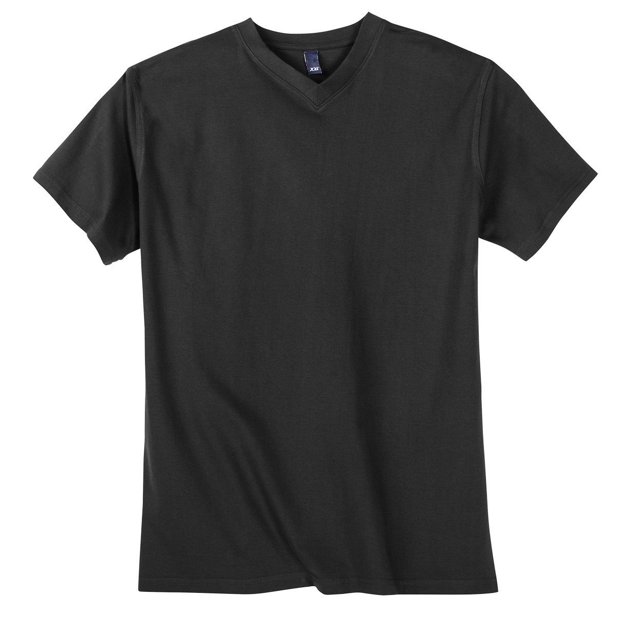 Dave's V-Shirt Übergrößen V-Neck Basic T-Shirt schwarz von Dave`s
