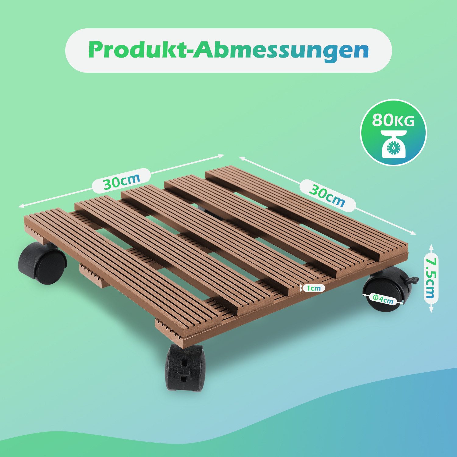 Clanmacy Pflanzenroller 2x Pflanzenroller Blumenroller Blumentopfuntersetze günstig online kaufen