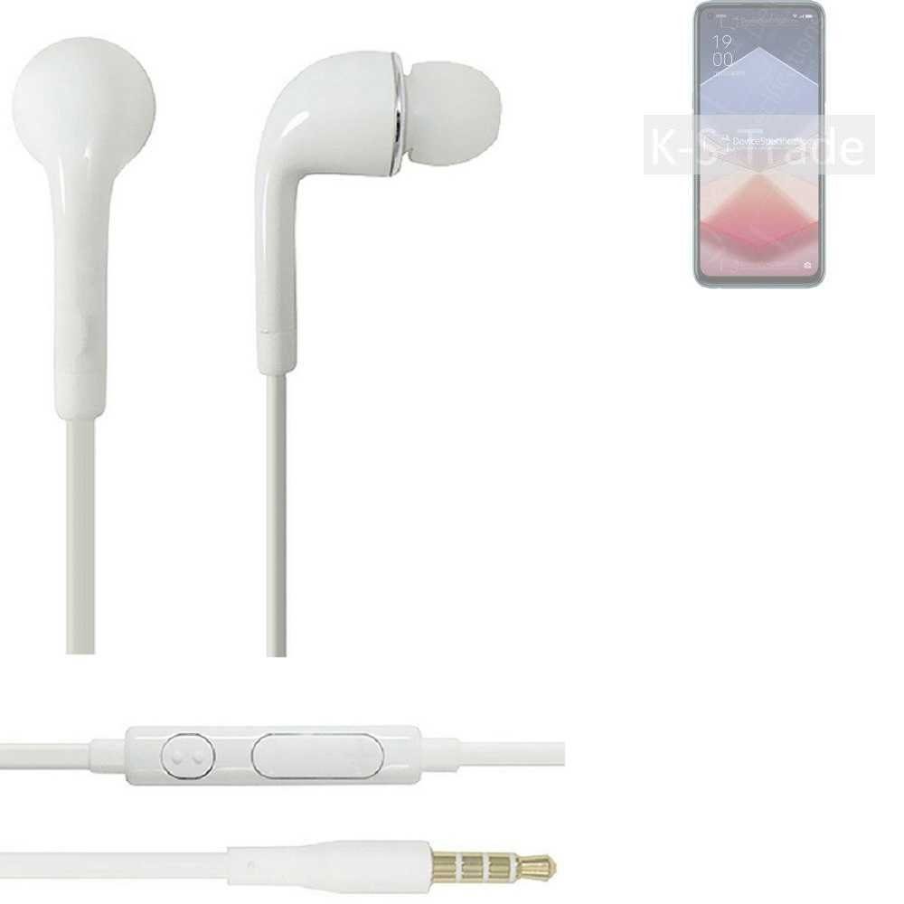 weiß K-S-Trade für Edition mit (Kopfhörer Vitality 3,5mm) Mikrofon Headset Oppo u In-Ear-Kopfhörer Lautstärkeregler K10