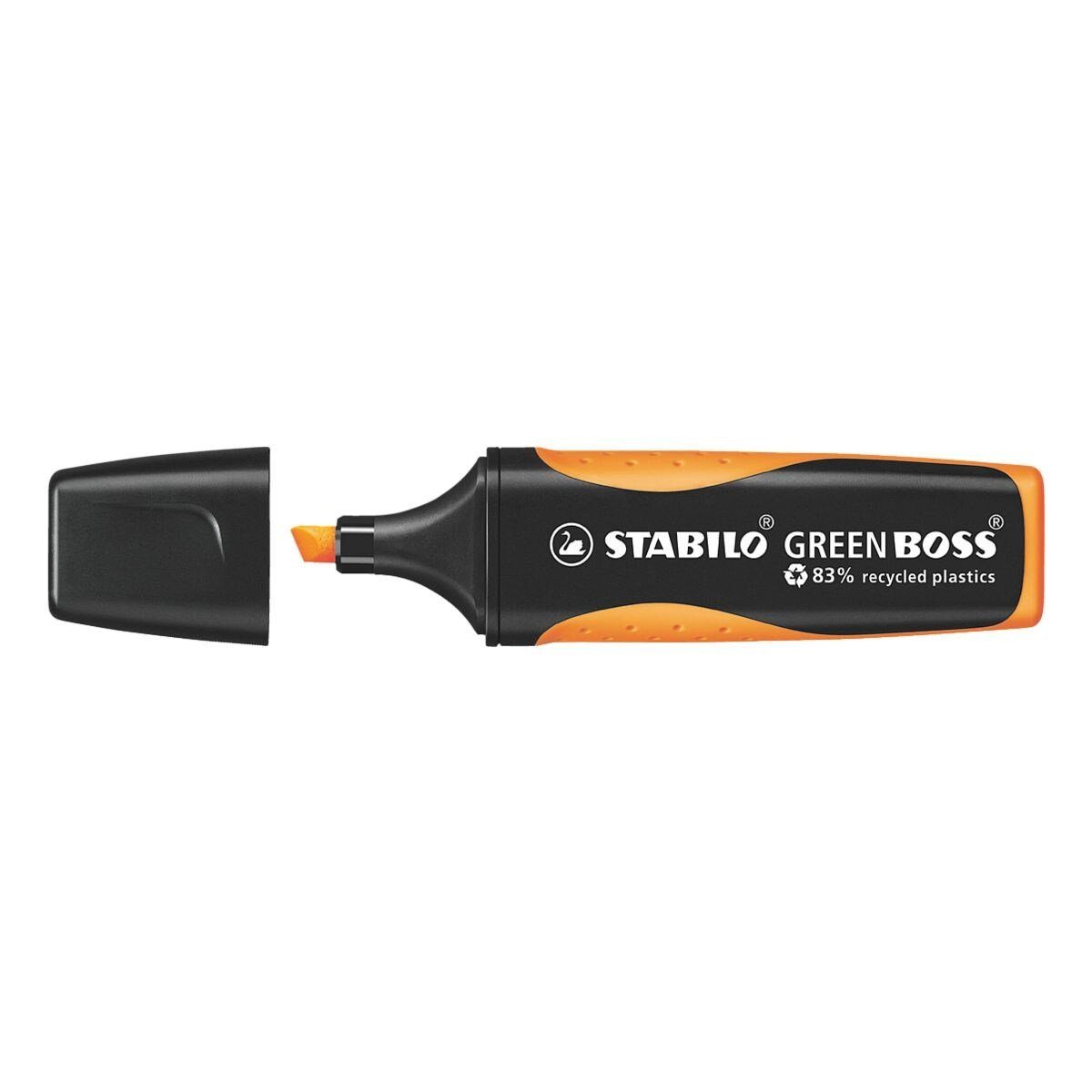 STABILO Marker Green BOSS®, (1-tlg), umweltfreundlicher Textmarker orange