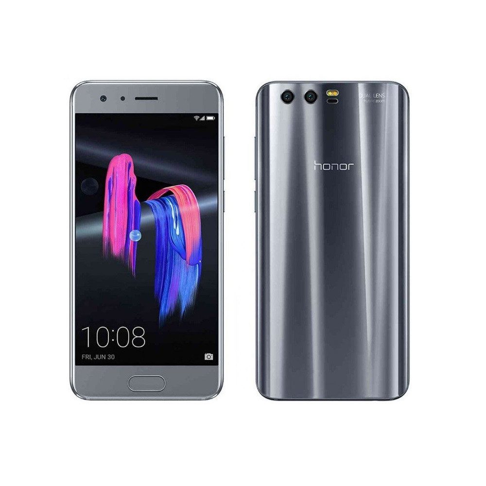 Huawei Honor 9 Dual Sim STF-L09 64GB Glacier Grey Smartphone (13,08 cm/5,15 Zoll, 64 GB Speicherplatz, 20 MP Kamera, Dual-Kamera, 3D-Sound, Schnellladefunktion)