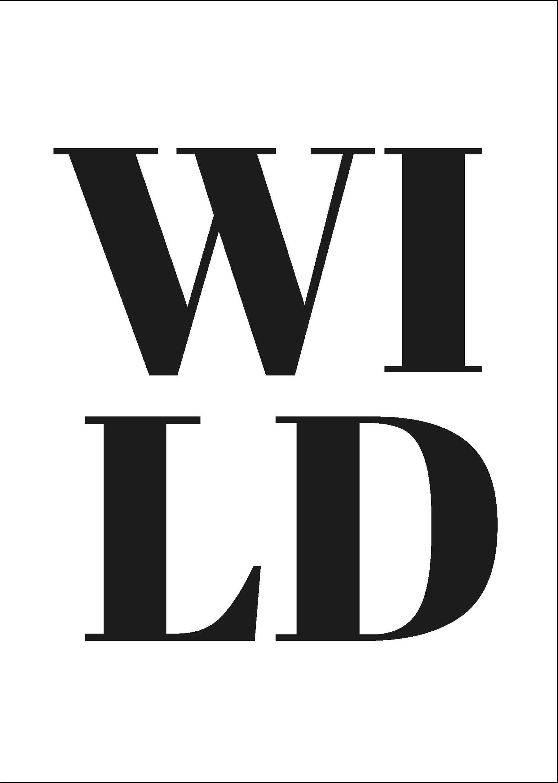 Close Up Poster Wild Druck Din A4 21 x 29,7 cm