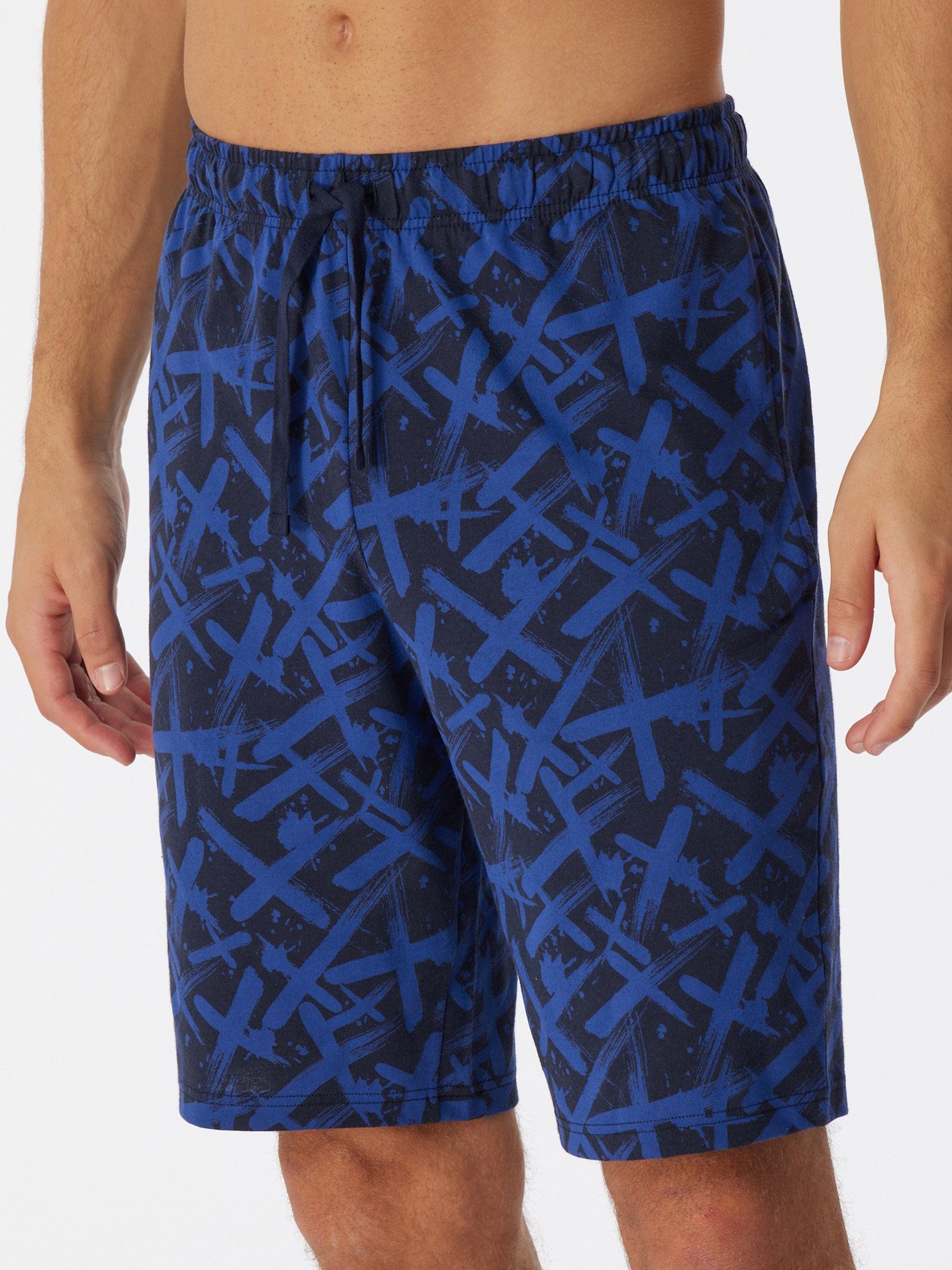 schlafanzug & Relax Mix Pyjamashorts nachtblau schlafmode sleepwear Schiesser