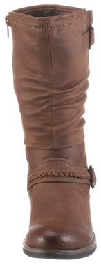 Rieker Stiefel mit gerafftem Schaft