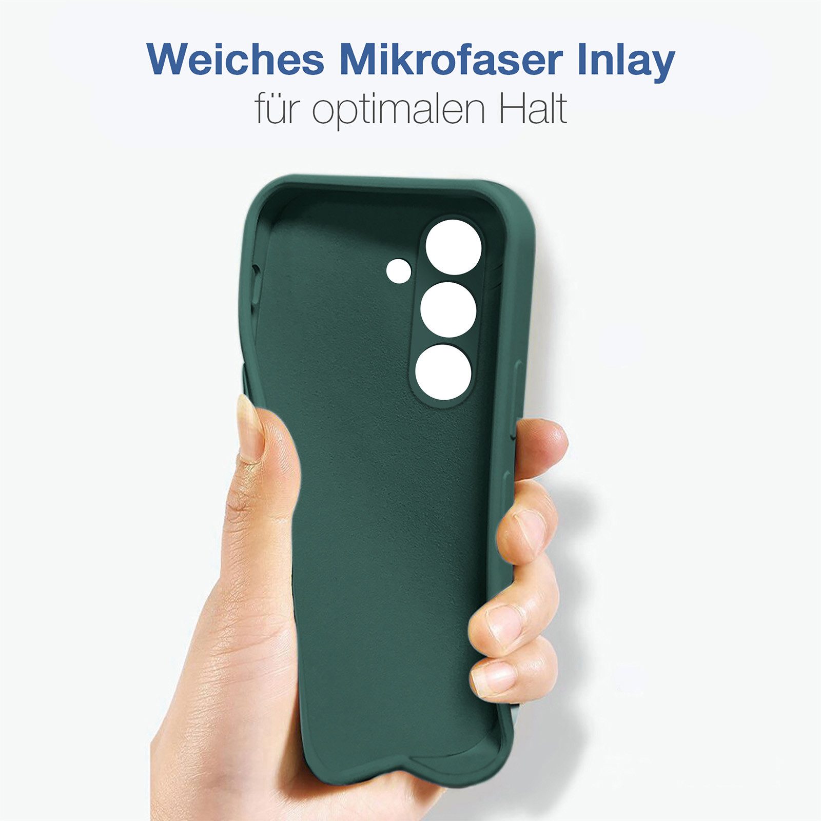 Tec-Expert Handyhülle SoftGrip Cover Hülle für Samsung Galaxy S25 FE 6.7 Zoll, 6.7", Handy Case Bumper integrierter Kameraschutz flexibel