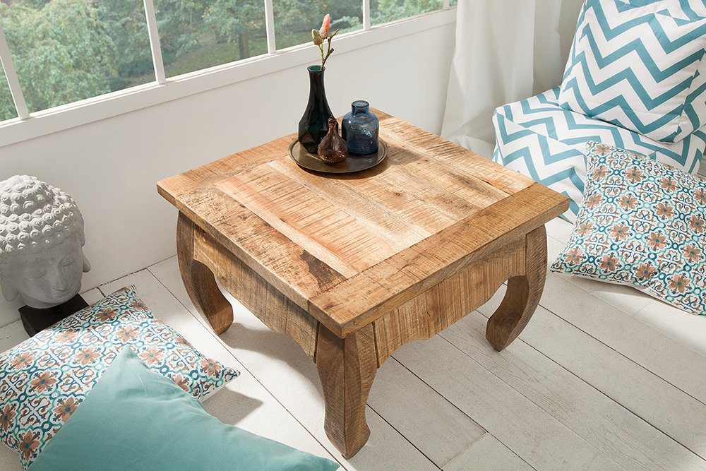 riess-ambiente Couchtisch OPIUM ANTIQUE 60cm natur, Wohnzimmer · Massivholz günstig online kaufen