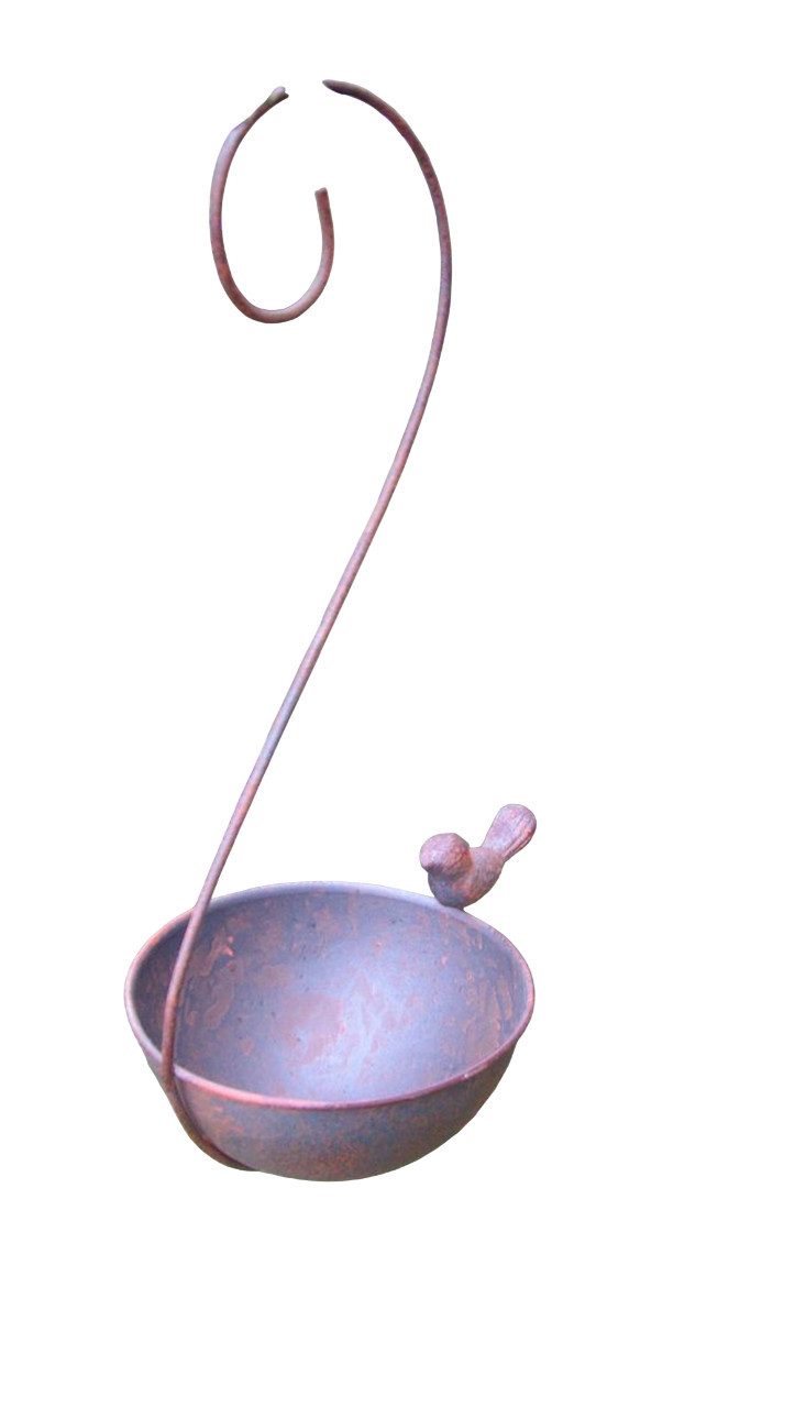 Deko-Impression Vogeltränke Vogeltränke Vogelbad Vogel-Futterstelle z. Hängen Eisen massiv