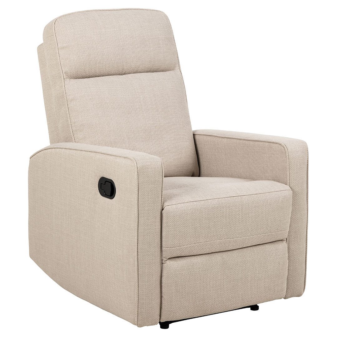 Relaxsessel Asila Sessel Recliner mit Fußstütze beige.