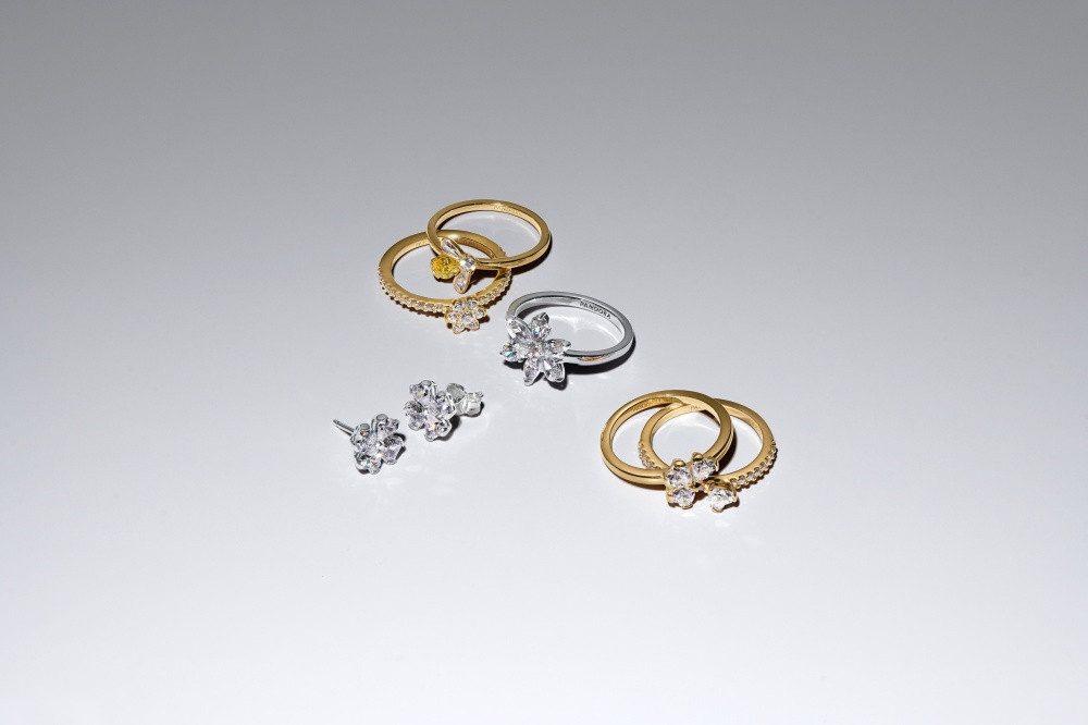 Pandora Fingerring Pandora Timeless Funkelnde Blume Ring 164499C01-54 (1-tlg)