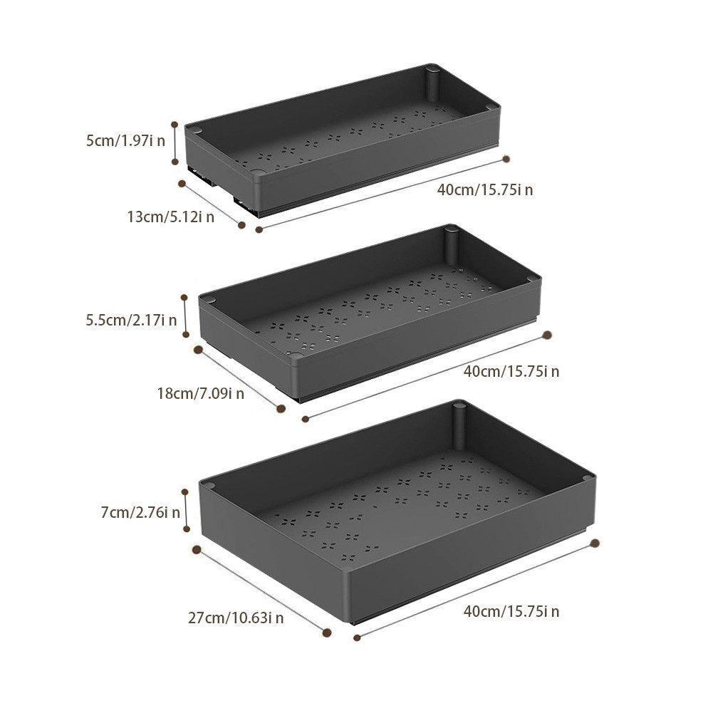 GarveeMore Küchenorganizer-Set 1/3pc Küche Ausziehschrank Organizer, günstig online kaufen
