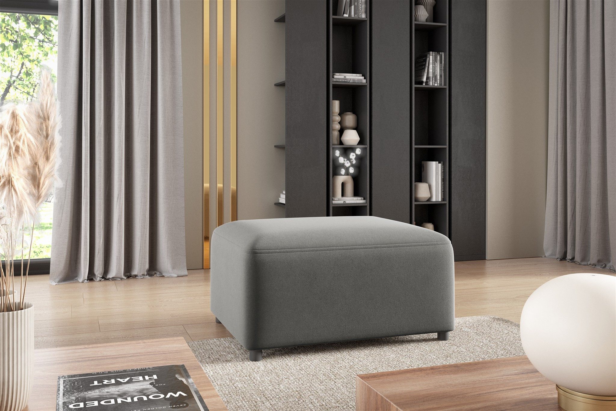 Fun Möbel Polsterhocker Designerhocker MEGAN in günstig online kaufen