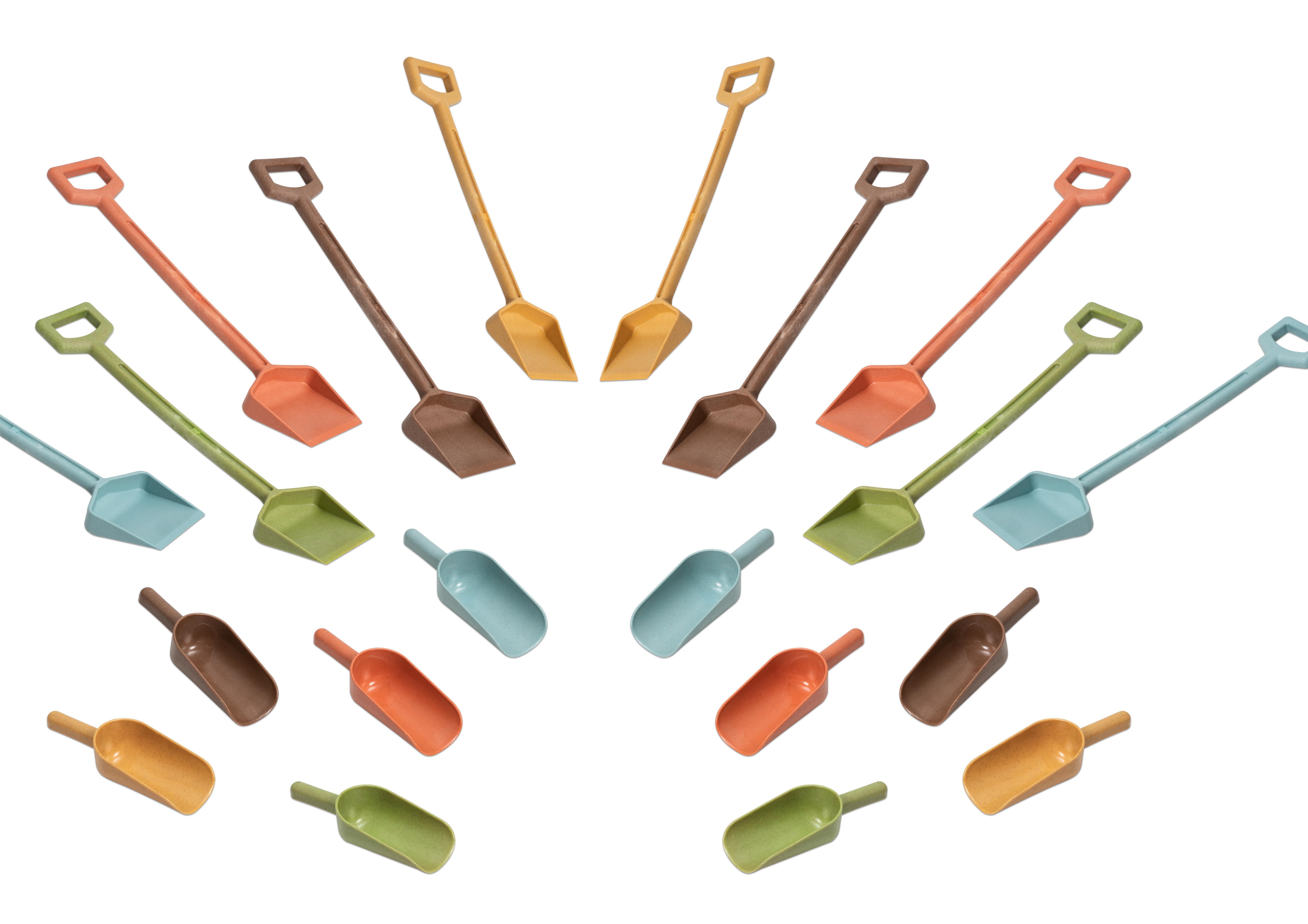 Betzold Kinder-Handschaufel Sandset Schaufeln und Spaten aus biobasiertem treeNside, 20-tlg.