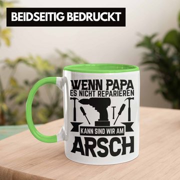 Trendation Tasse Papa Geschenk Tasse Vatertag Wenn Papa Es Nicht Reparieren Kann Gesche