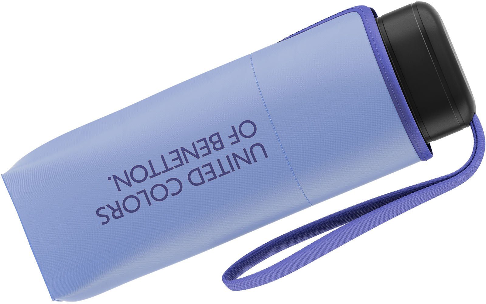 mit Mini Taschenregenschirm 2023 United - sweet lavender, Colors of kontrastreichem Modefarben leuchtende Saum Flat Ultra Benetton helllila-lila HW