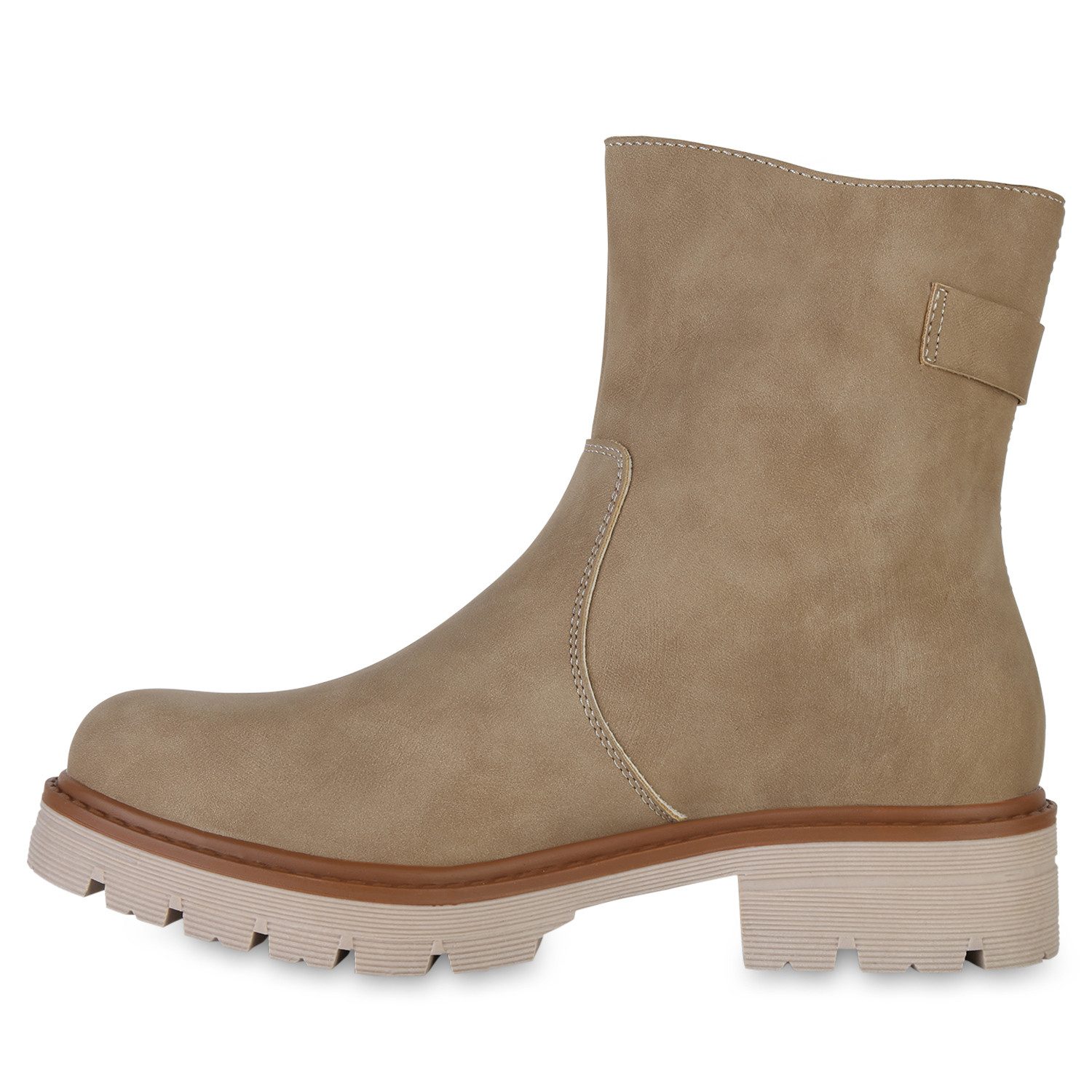 VAN HILL 841444 Stiefelette Damen Gefüttert Klassische Stiefeletten Profil- günstig online kaufen