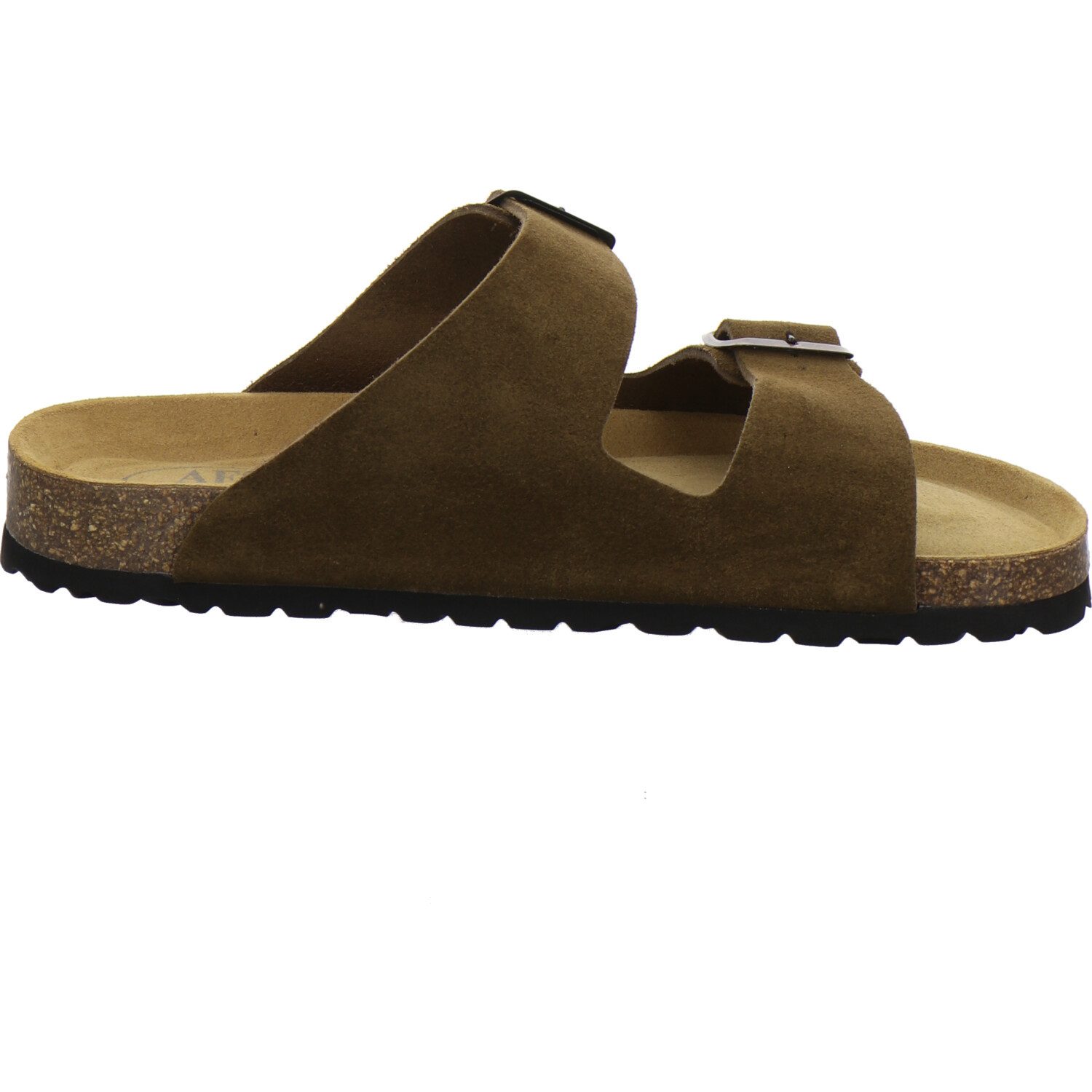 AFS-Schuhe 310079 Zweischnaller Pantolette für Herren mit Fußbett, bequeme Sandalen aus Leder