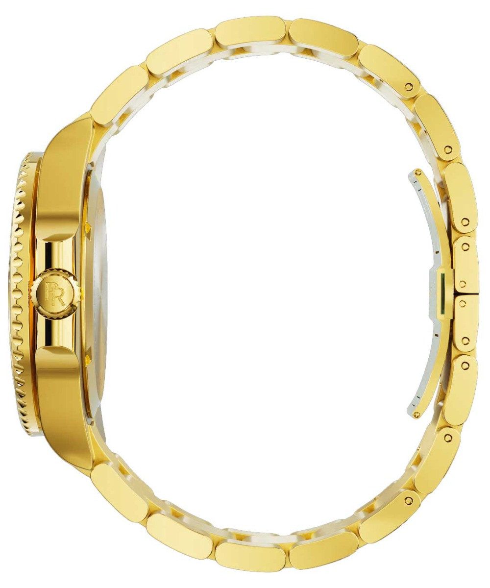 Paul Rich Quarzuhr Paul Rich PR-46710 Herrenuhr Crystal Bay Gold Coast Gold Green 40mm 5A Paul Rich PR-46710 Herrenuhr Crystal Bay Gold Coast Gold Green 40mm 5ATM